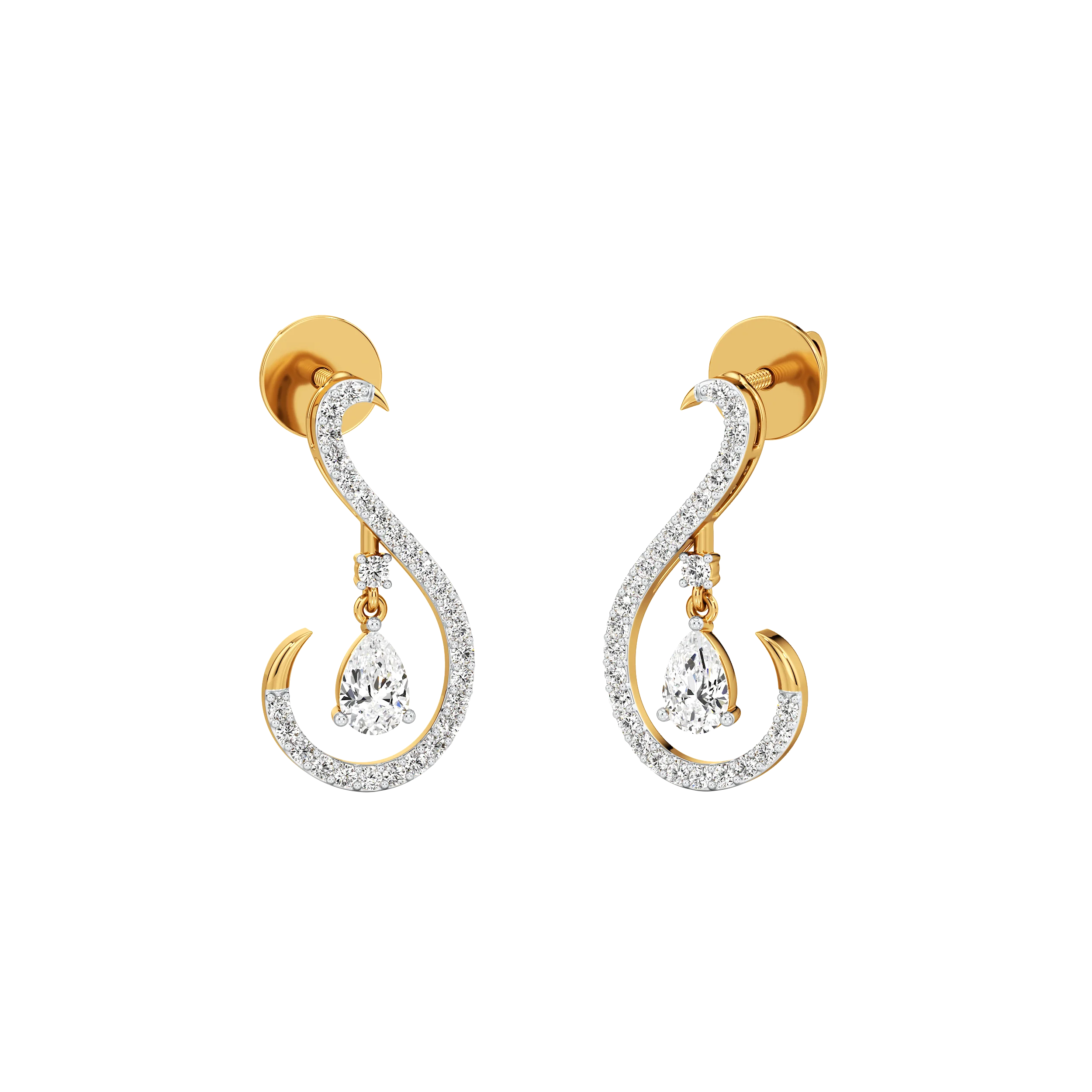 Curvelet Drop Earring