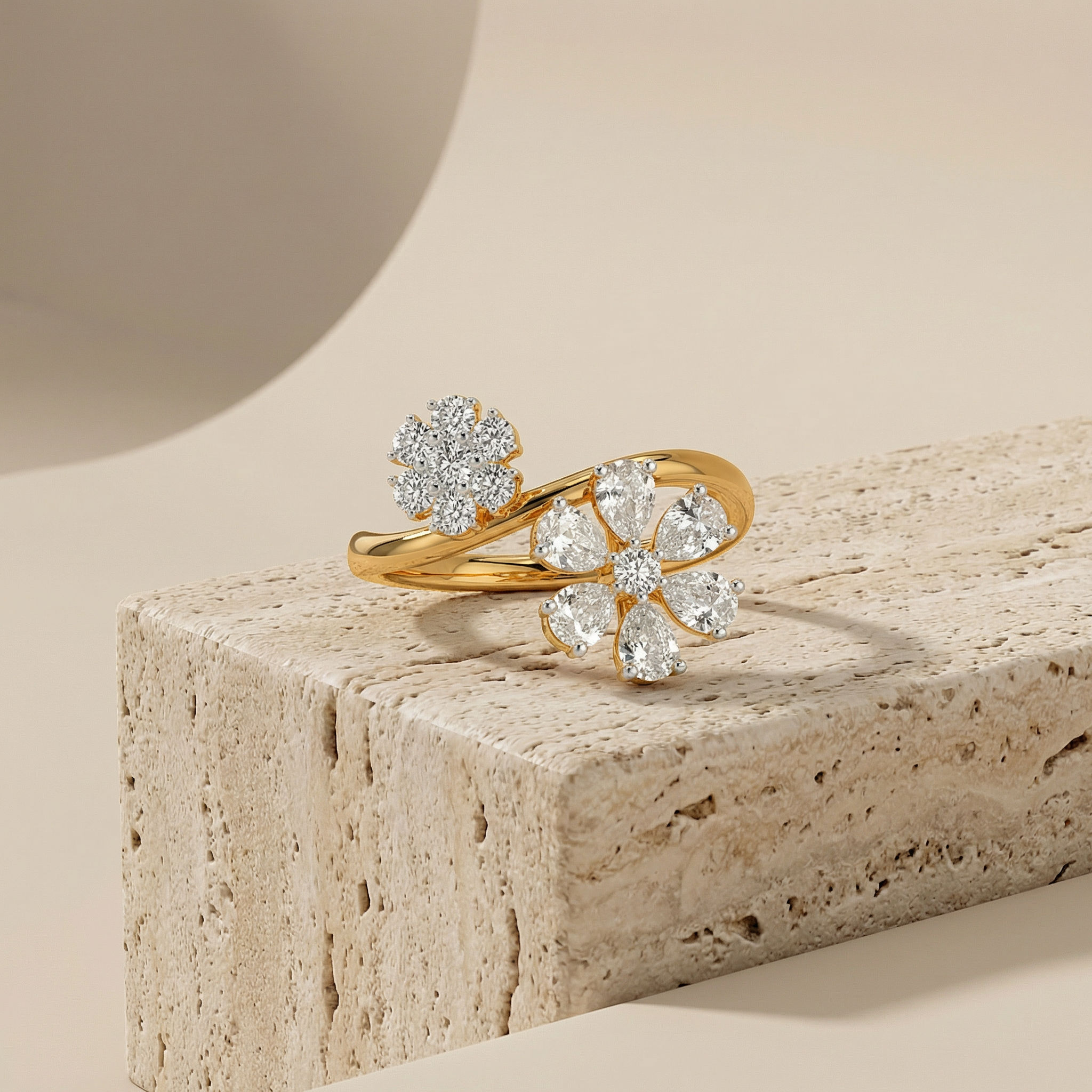 Lush Petals Floral Ring 3