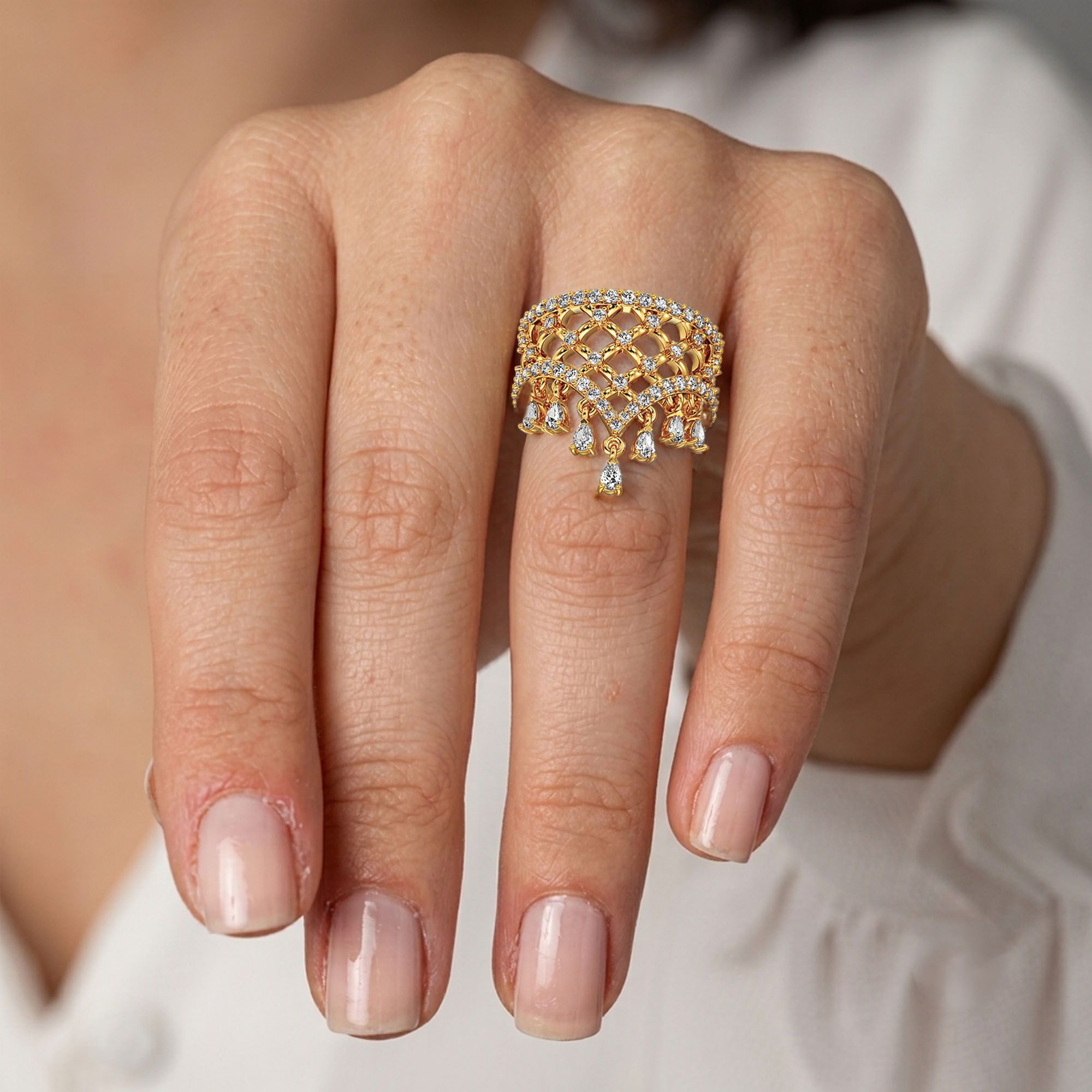 Cosmopolitan Cocktail Ring - Comfort Fit