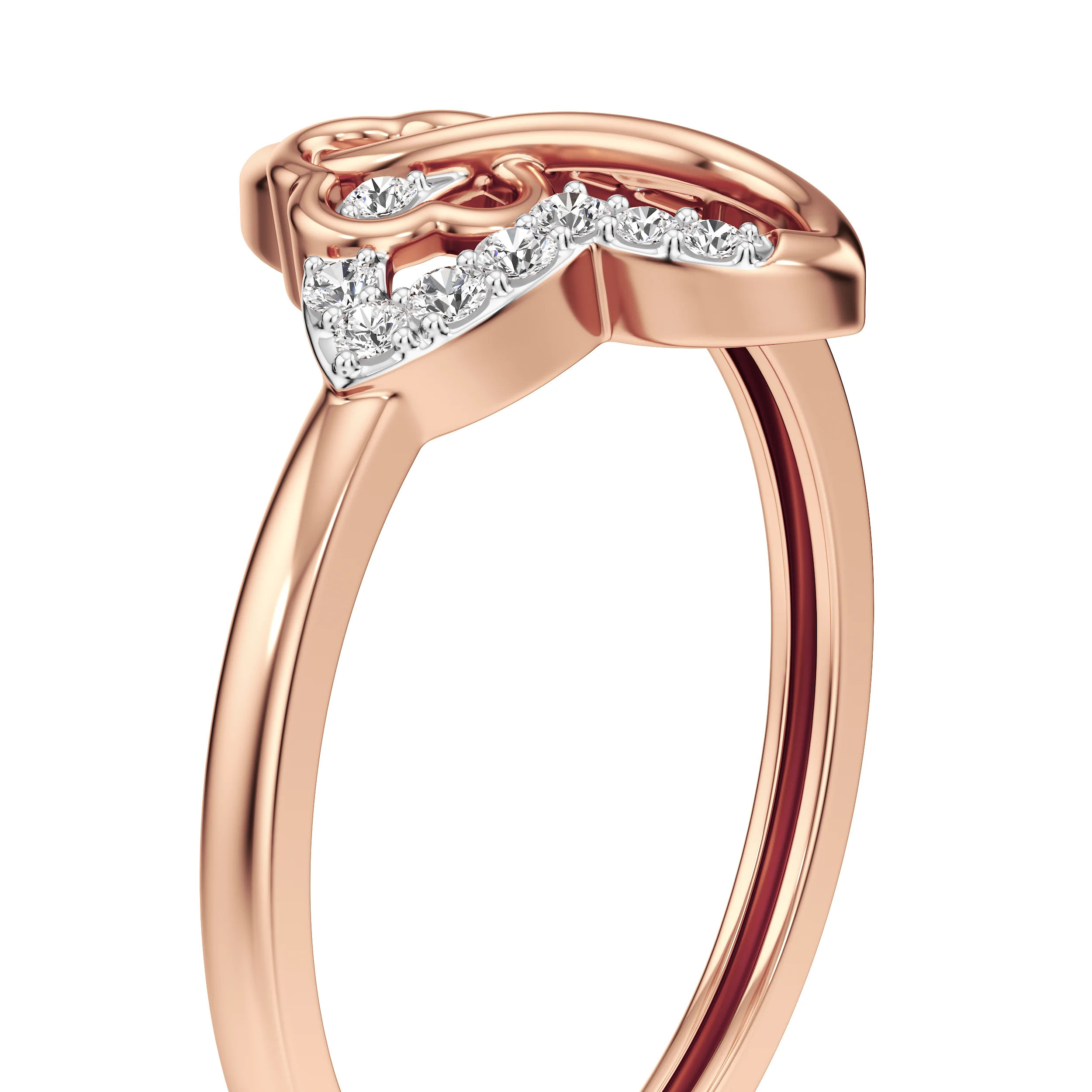 Petal Knot Diamond Ring 20