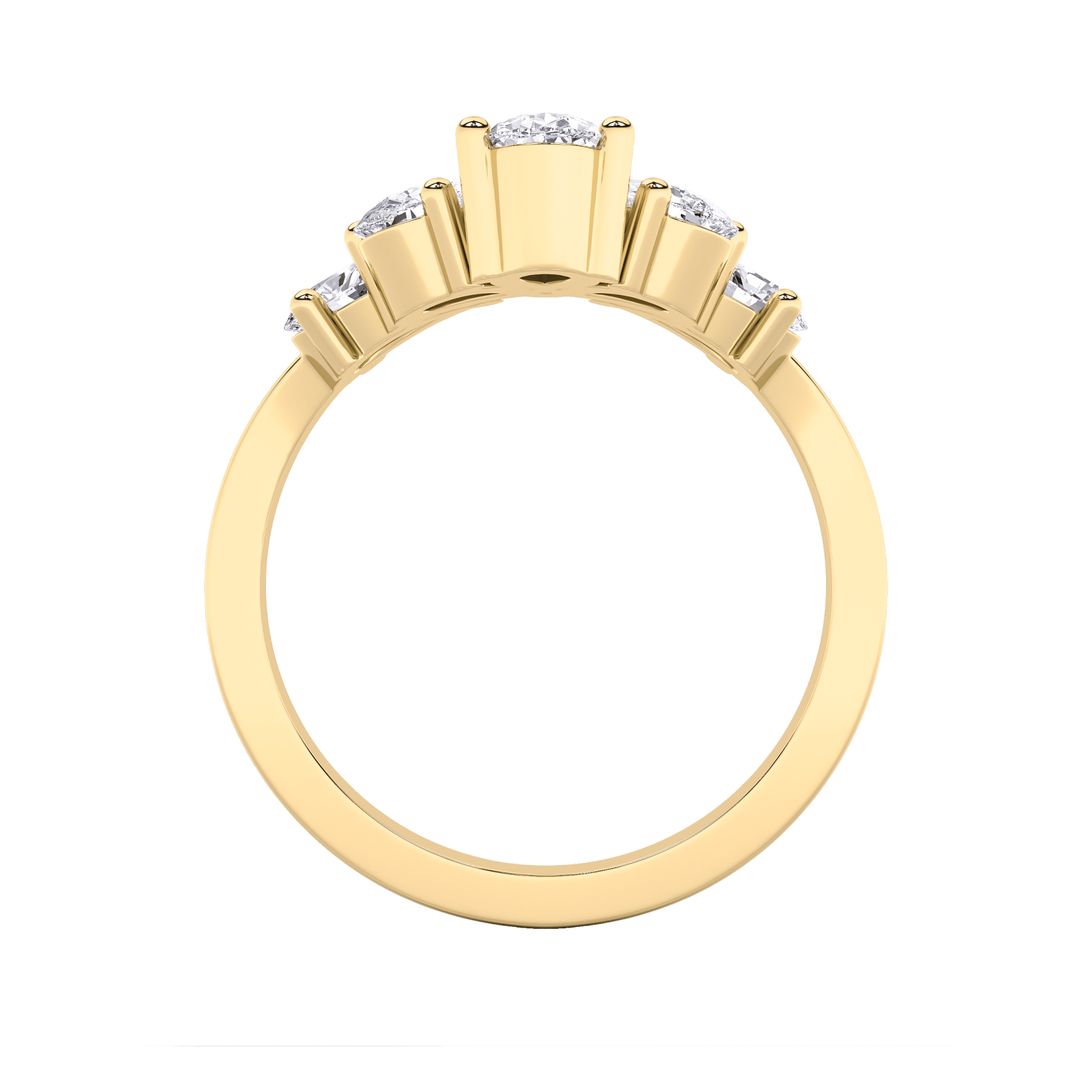 V-Five Sparkle 5 Stone Ring 5