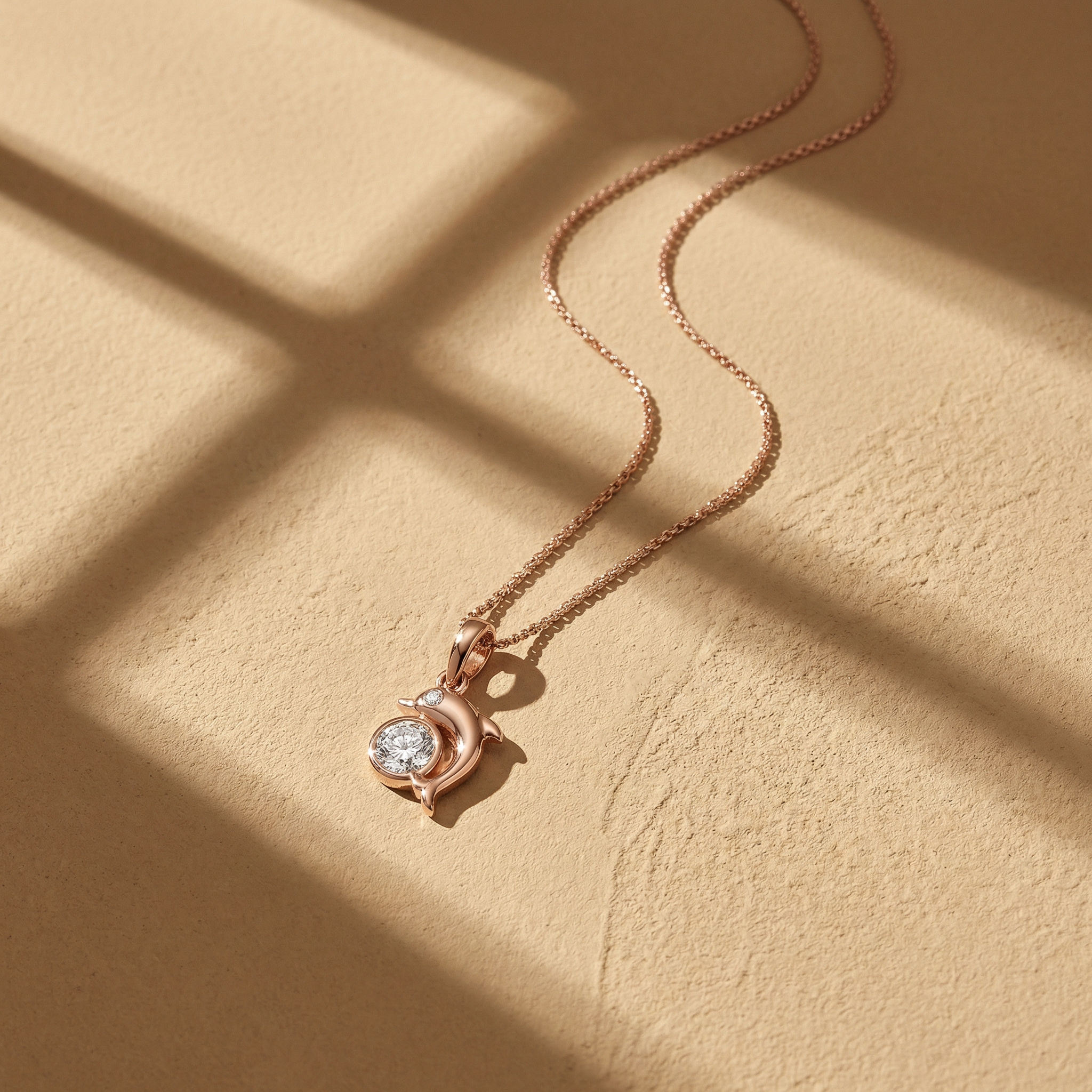 Dolphin Dreams Solitaire Pendant 2