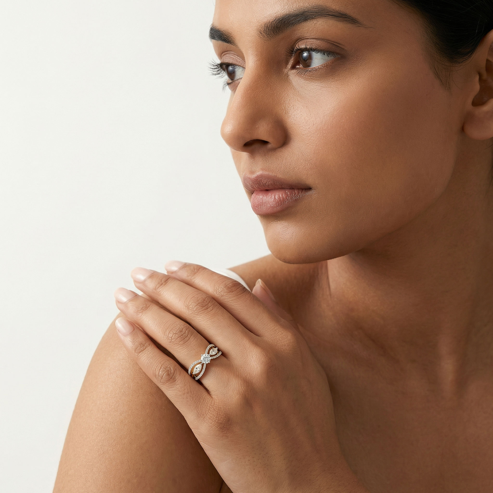 Threefold Grace 3 Stone Ring 1