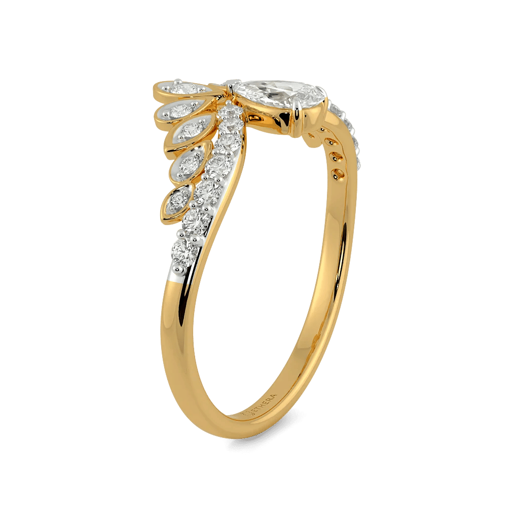 Blushleaf chevron Ring 4