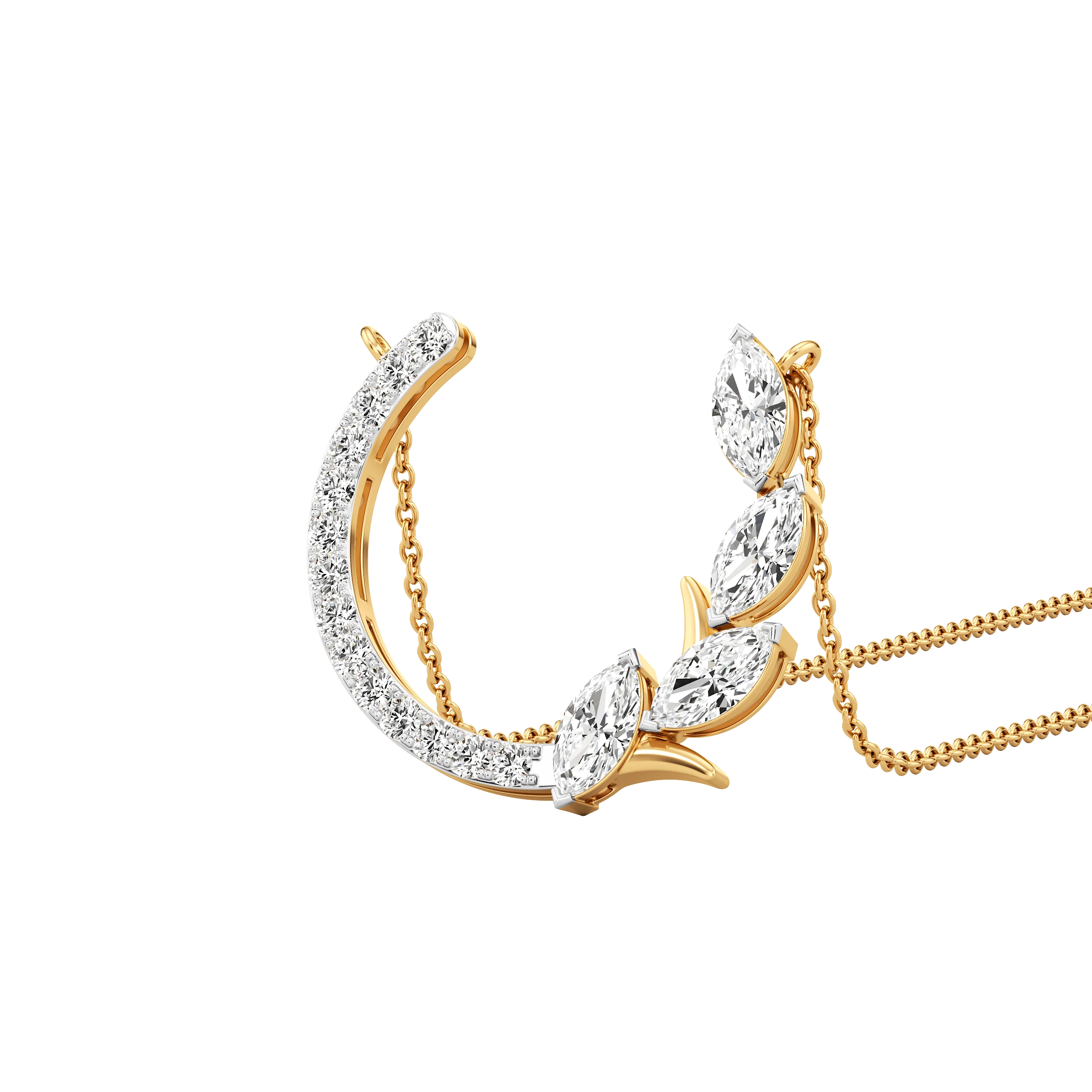 Laurel Crescent Necklet