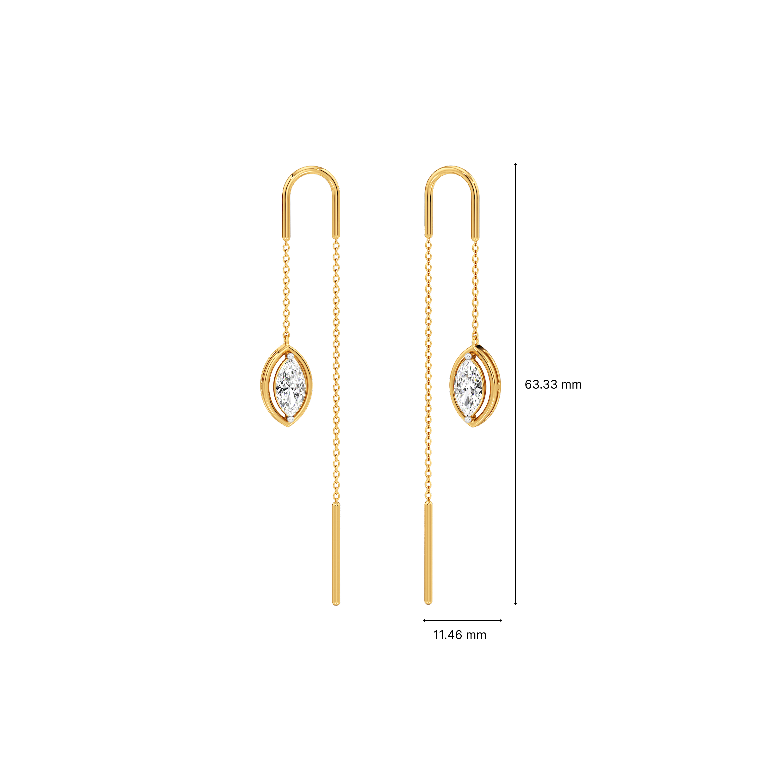 The Elara Threader Earrings 5