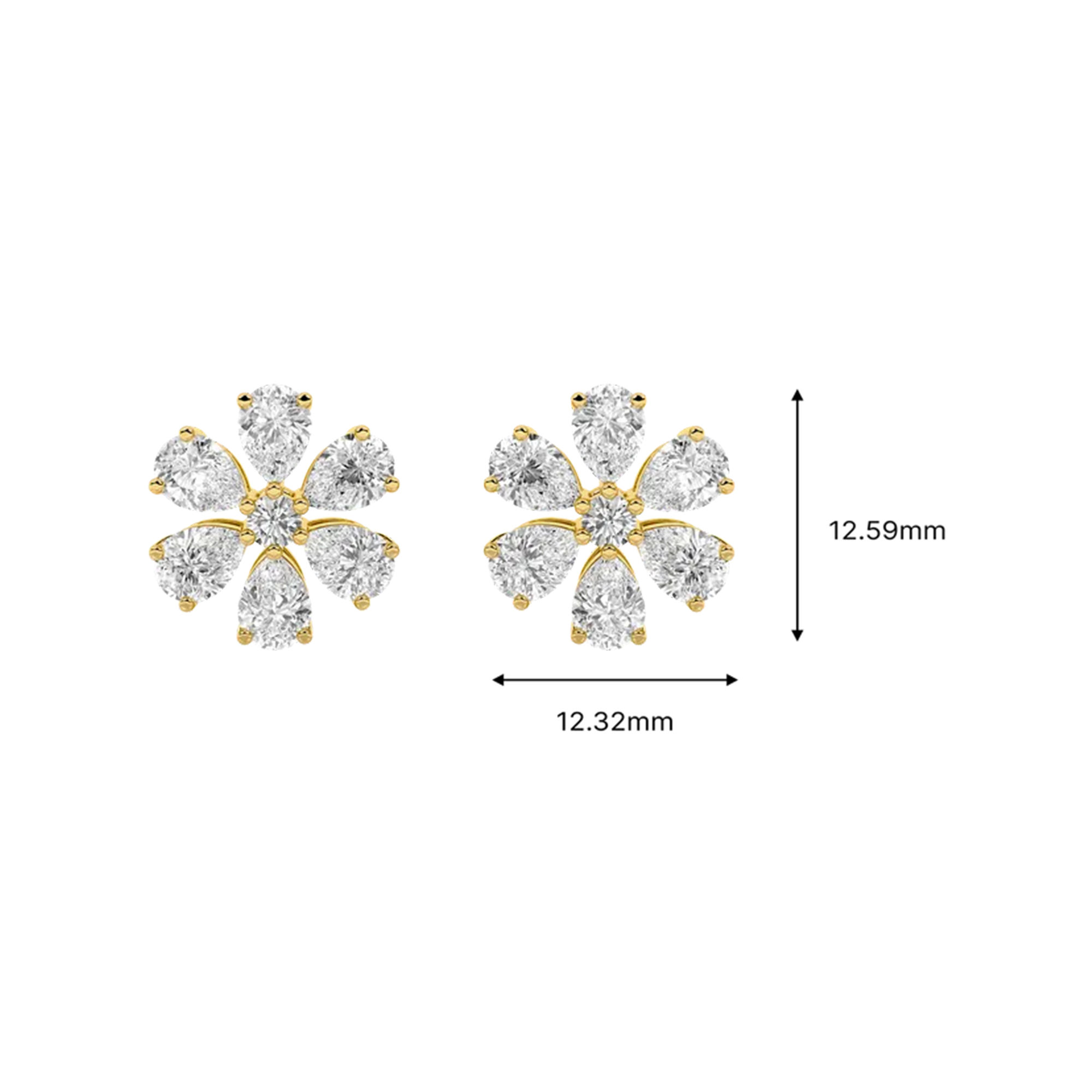 Blossoming Floral Stud Earrings 5