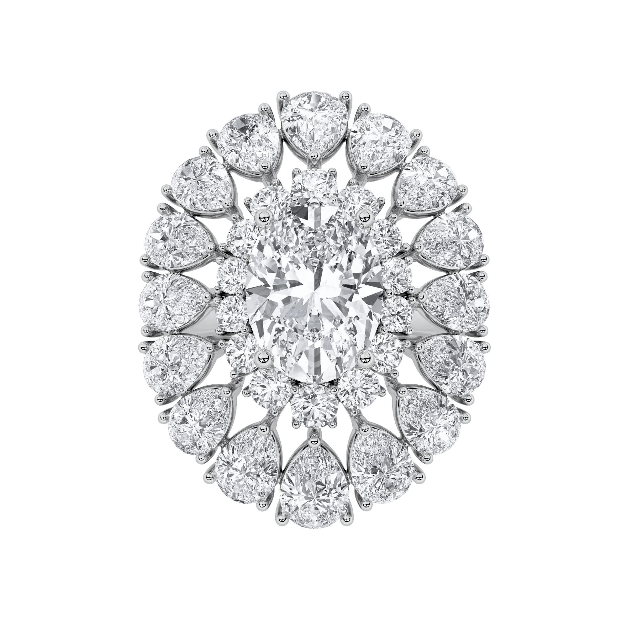 Floral Fusion Cocktail Ring 6