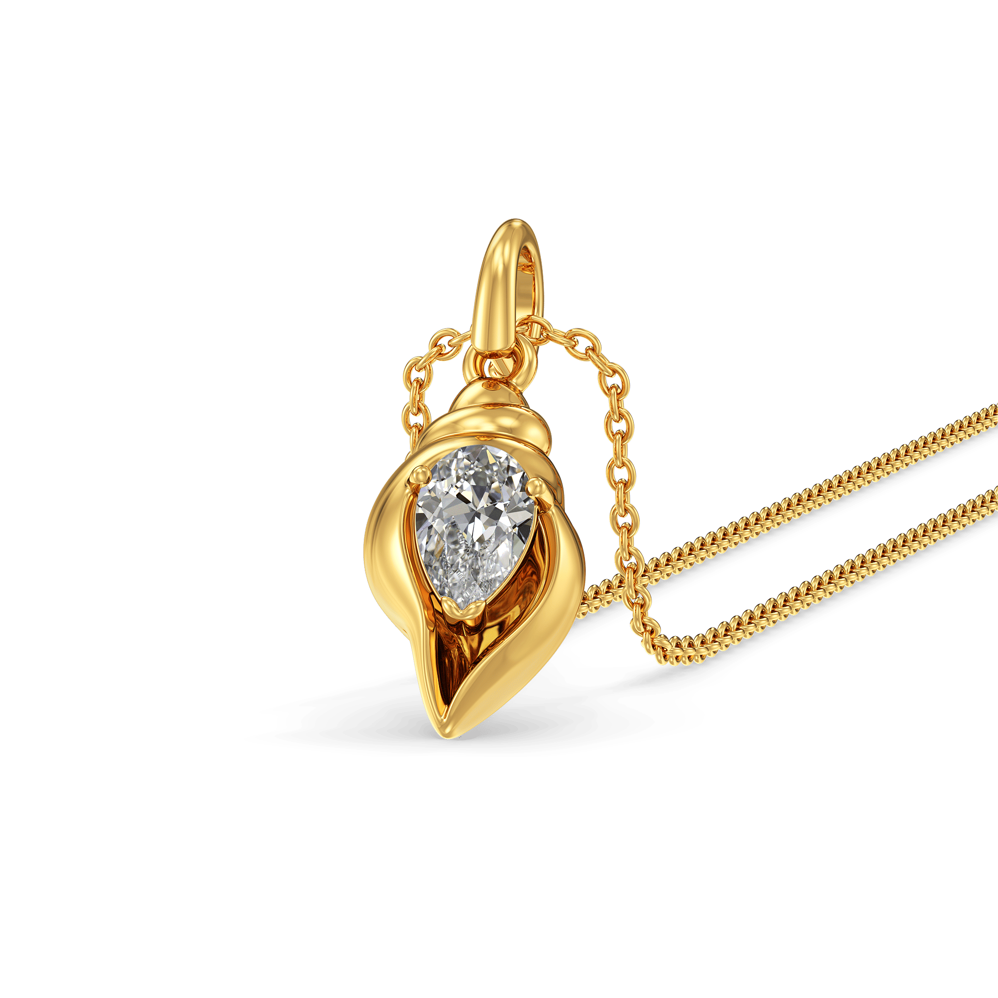 Sapphire Triton Shell Pendant 0
