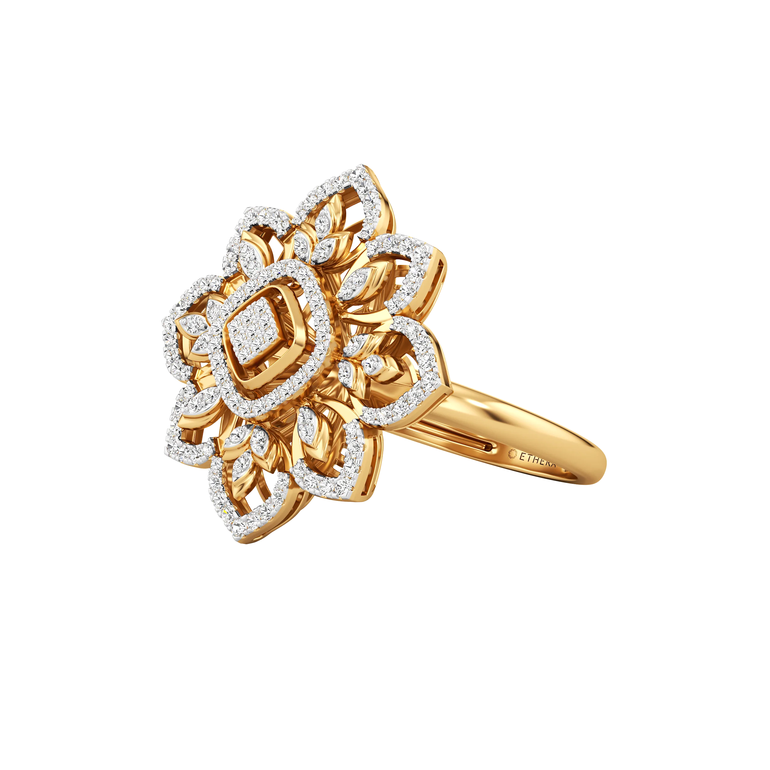 Lustre Petal Grande Ring 4