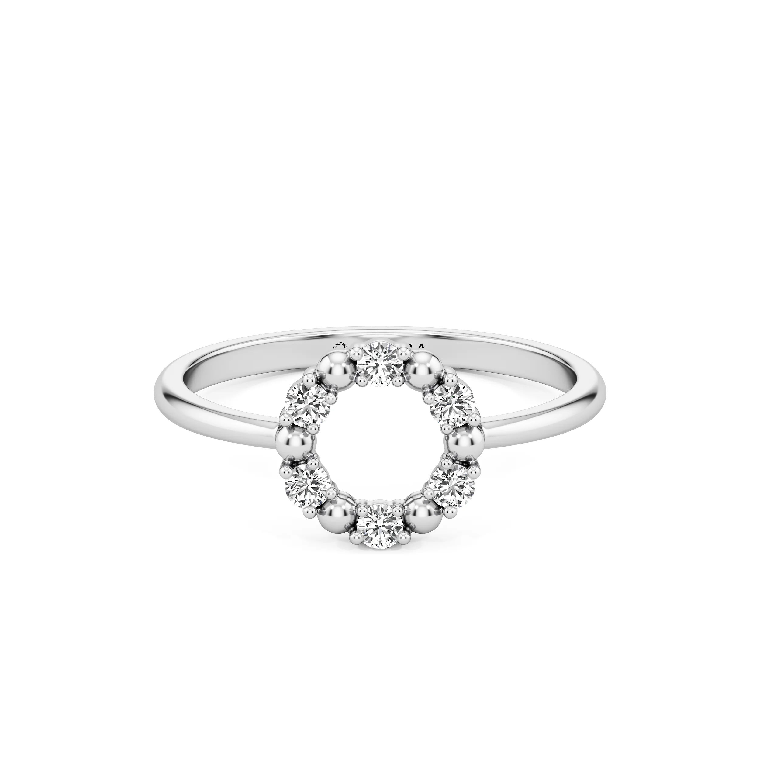 Orbit Petite Diamond Ring 8