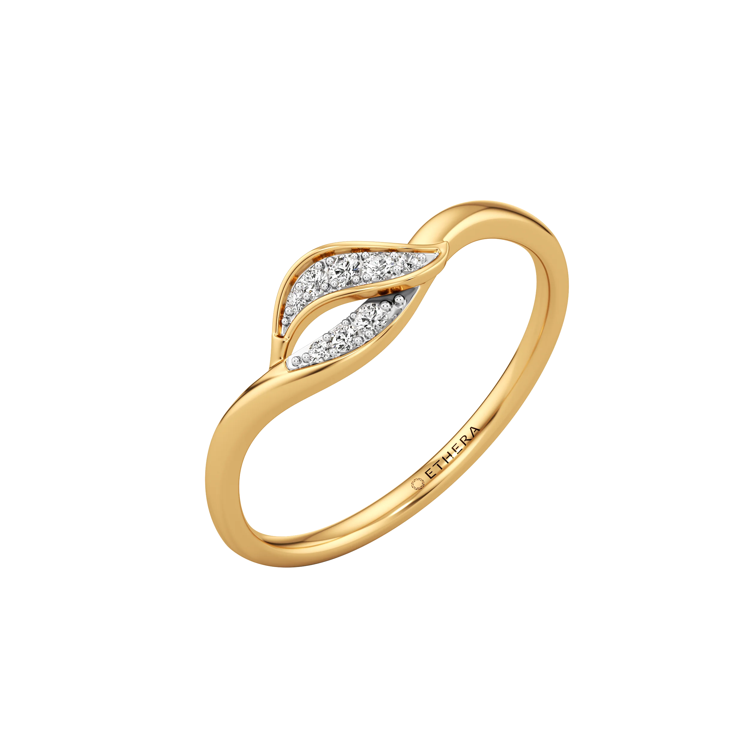 Leaflet Diamond Ring 0