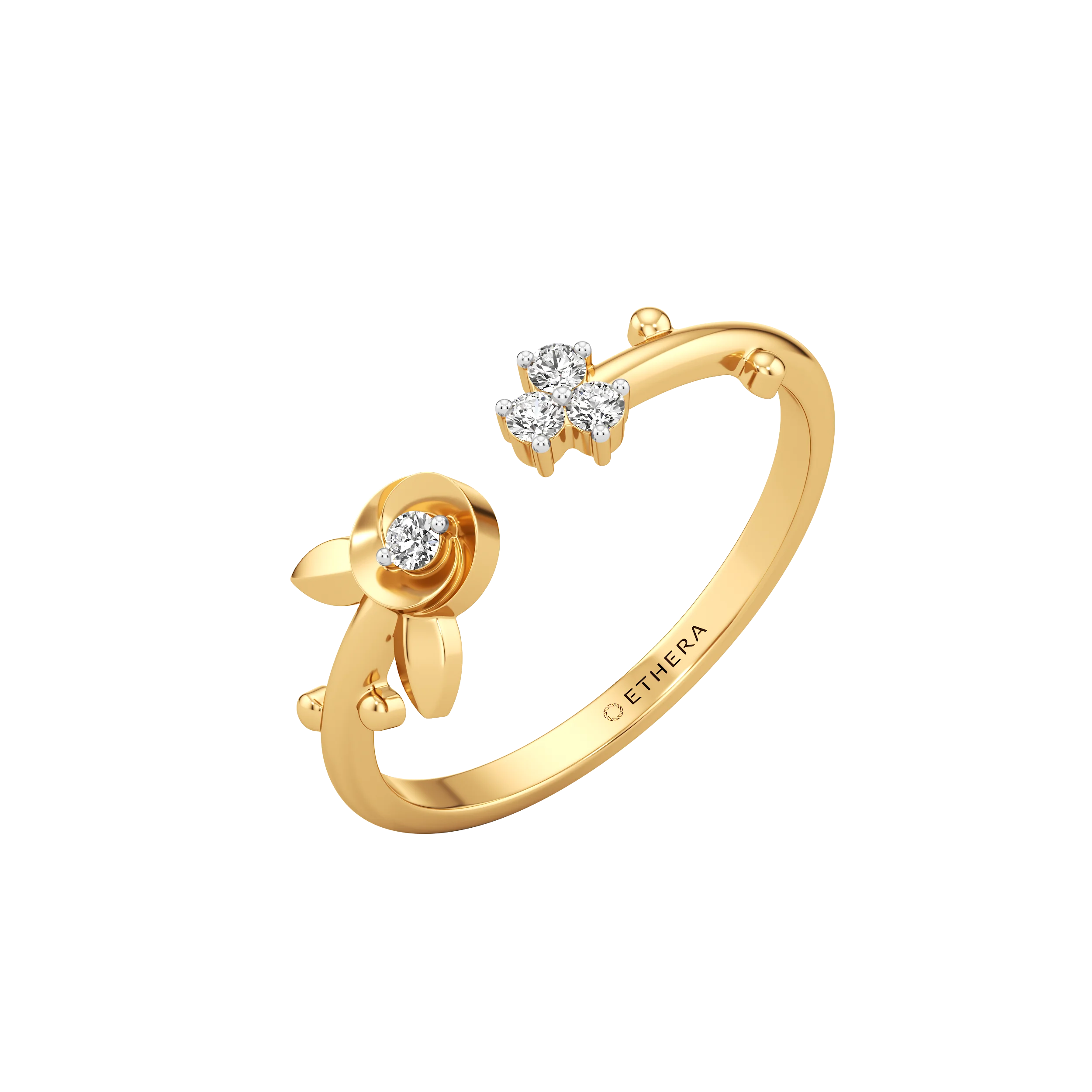 Petite Bloom Open Ring 0