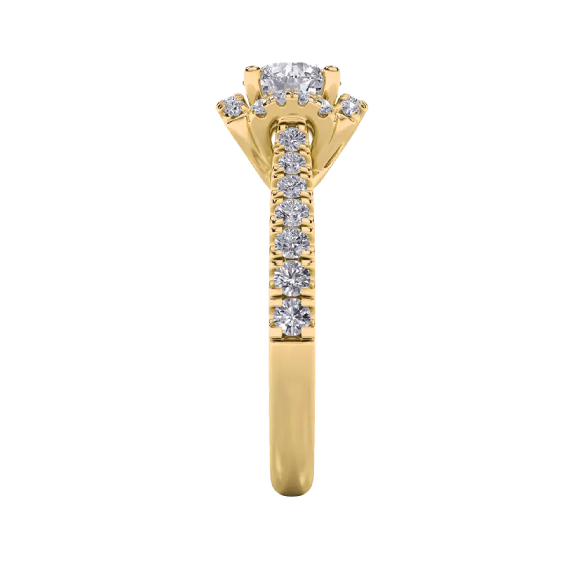 Secret Garden Solitaire Ring 4