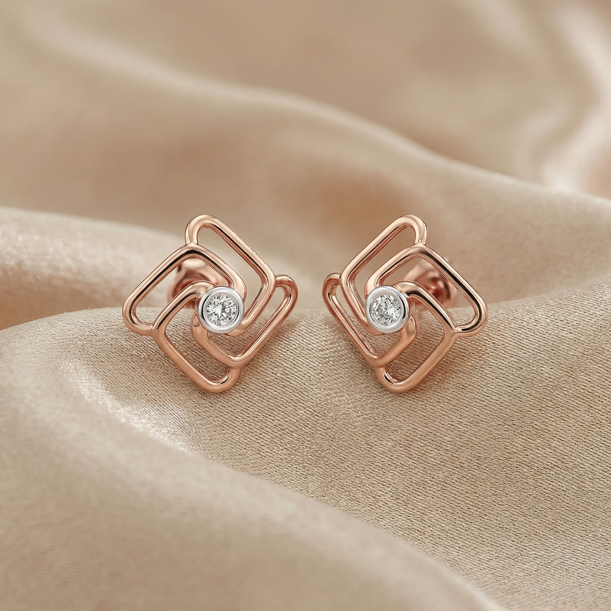 Interlink Diamond Studs 2