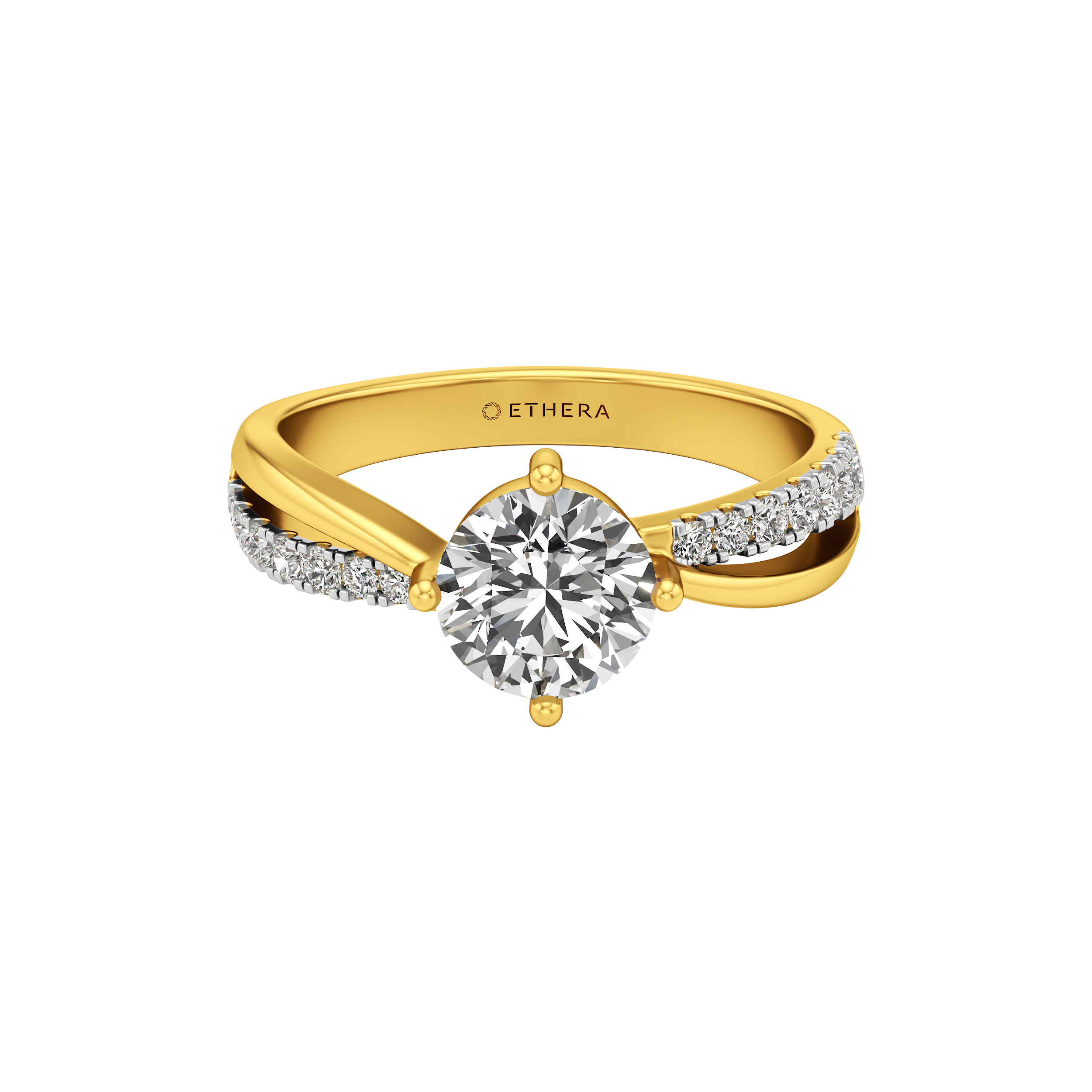 Twistglow Solitaire Ring 1