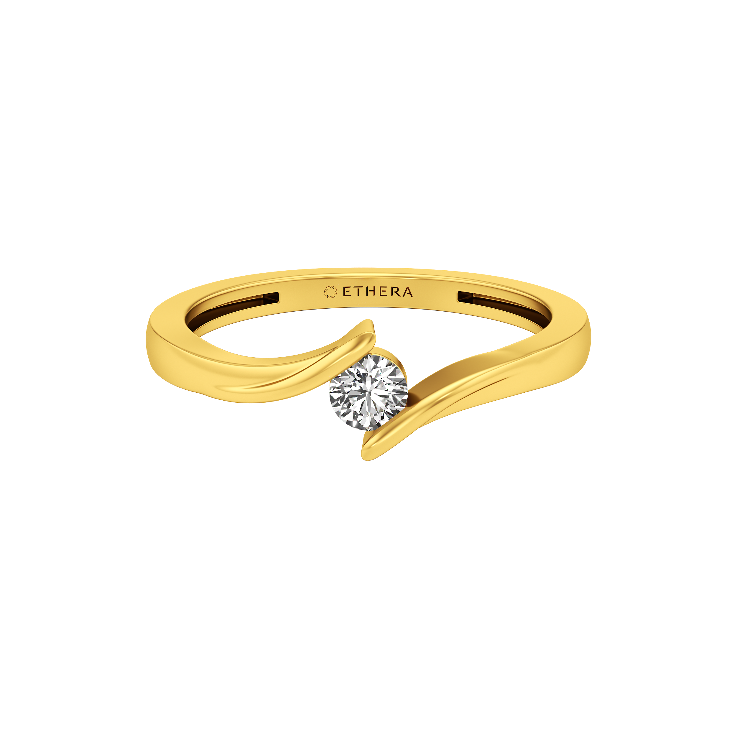 Sweepline Solitaire Ring 1