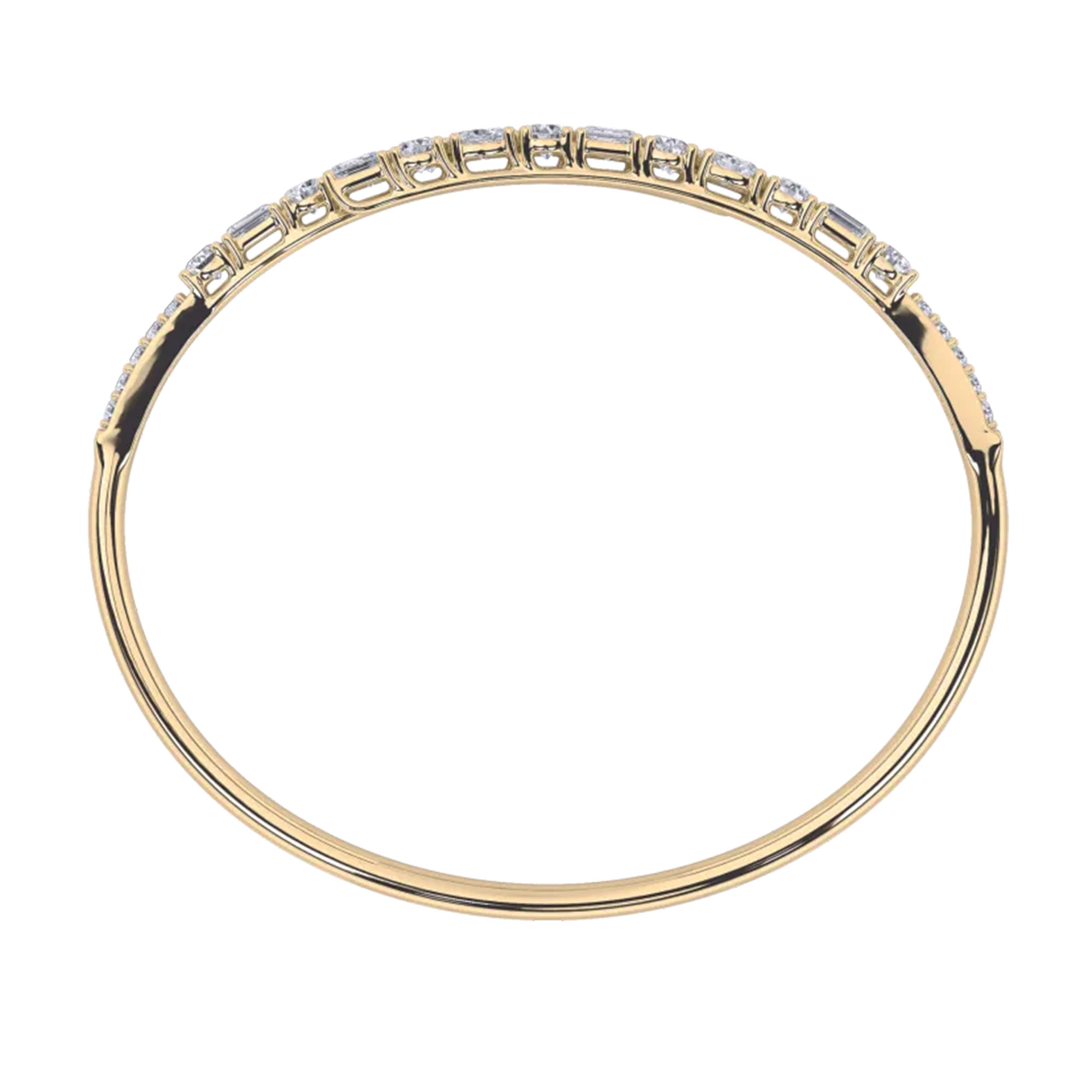 Eternal Brilliance Open Top Oval Bangle hover