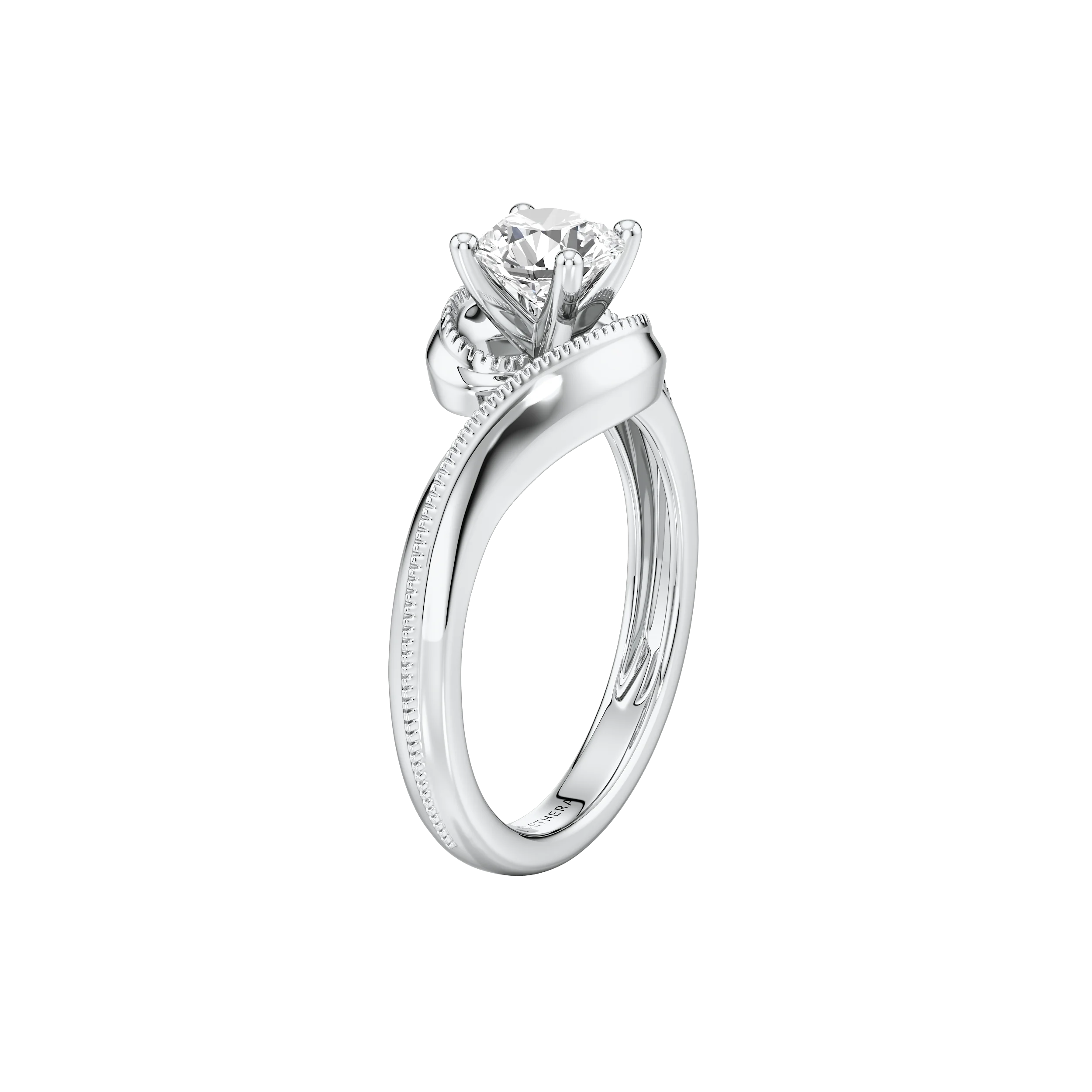 Waveform Solitaire Ring 7