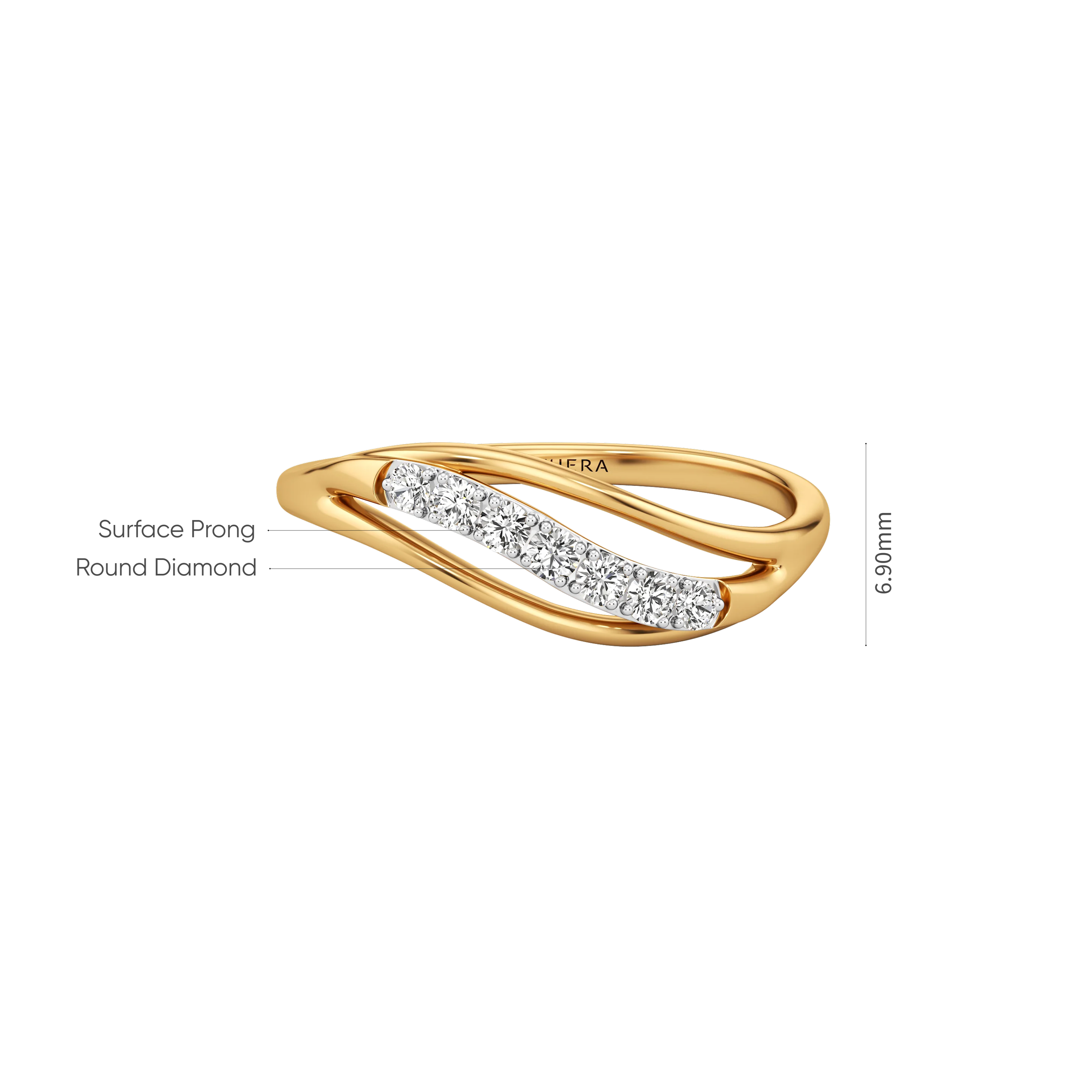 Flowline Diamond Ring 6