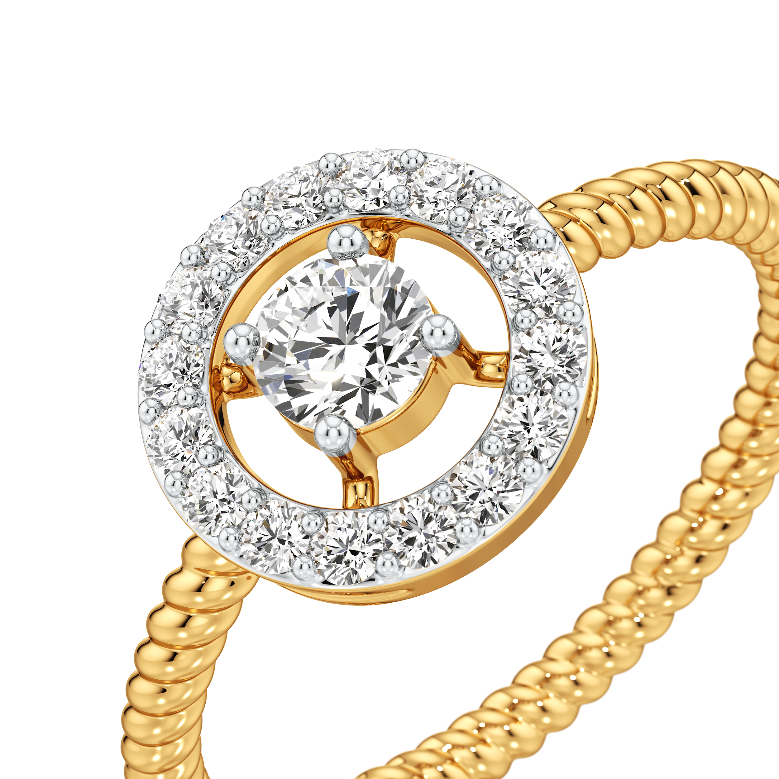 Orbit Halo Diamond Ring 3