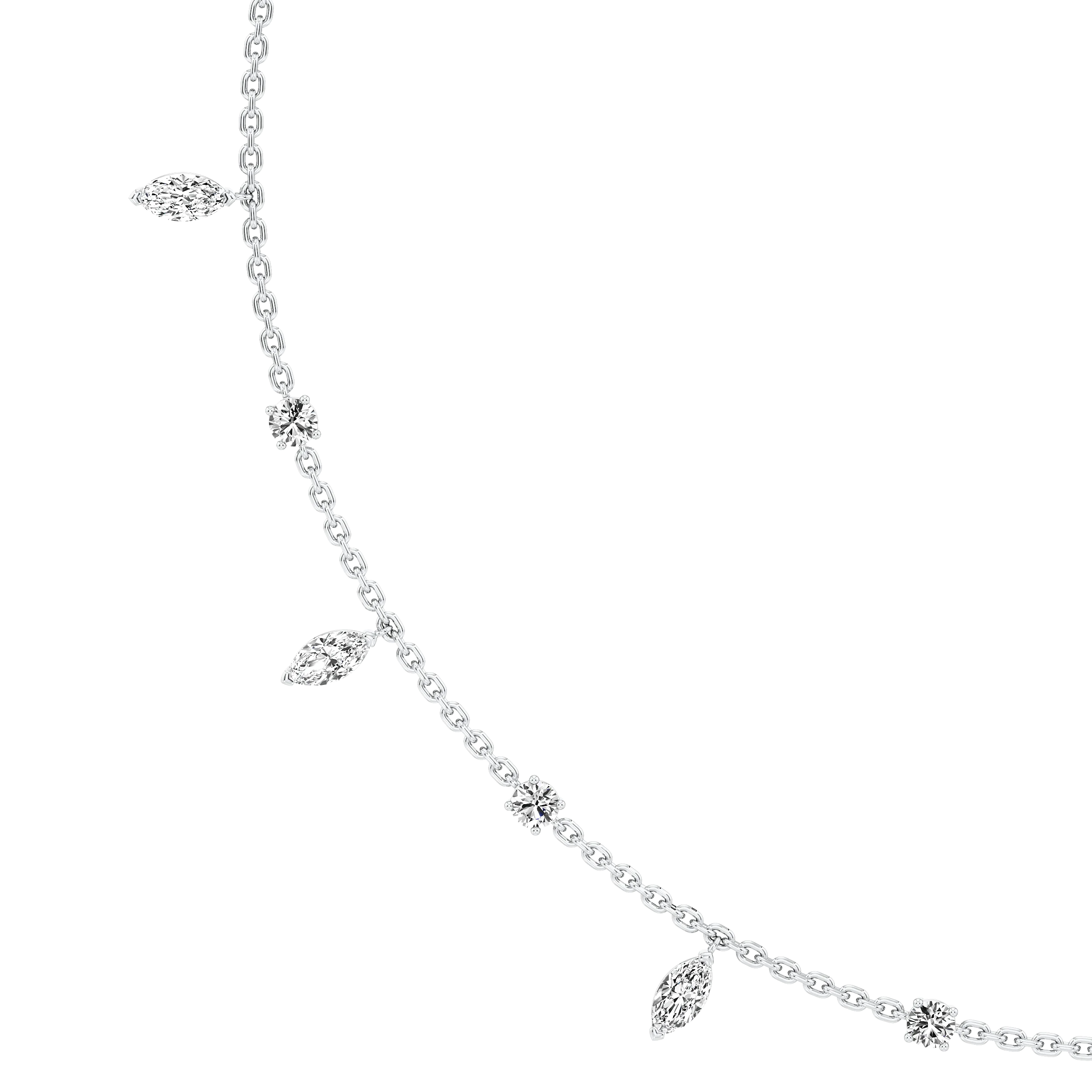 Shimmering Cascade Necklace hover