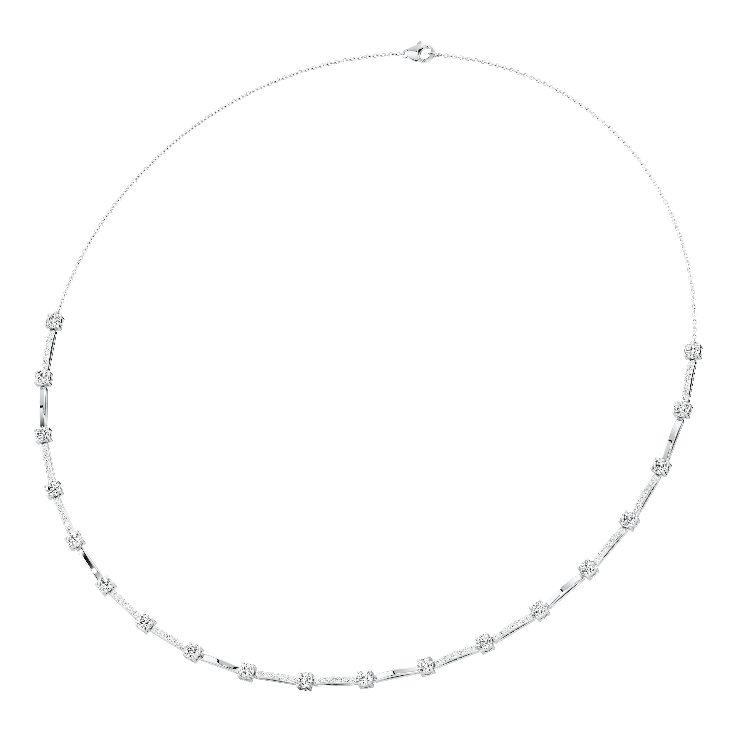 Nebula Glow Tennis Necklace 6