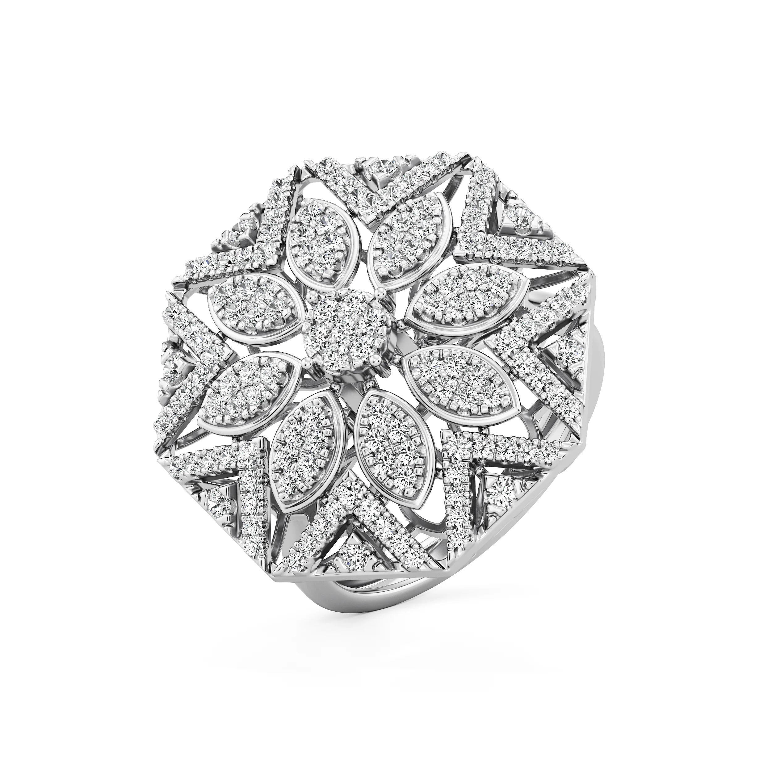 OctaBloom Statement Ring 8