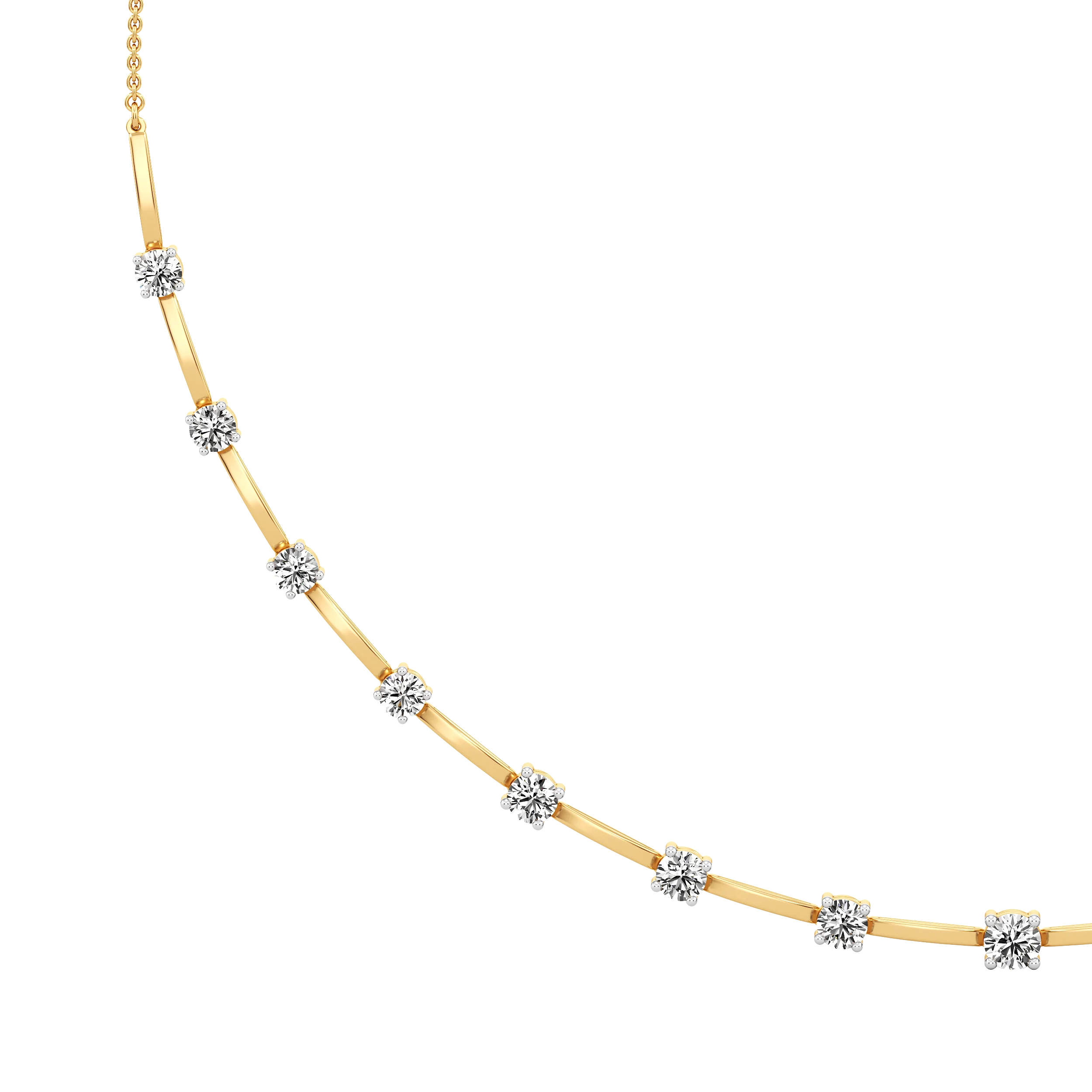 Cadence Line Necklace hover
