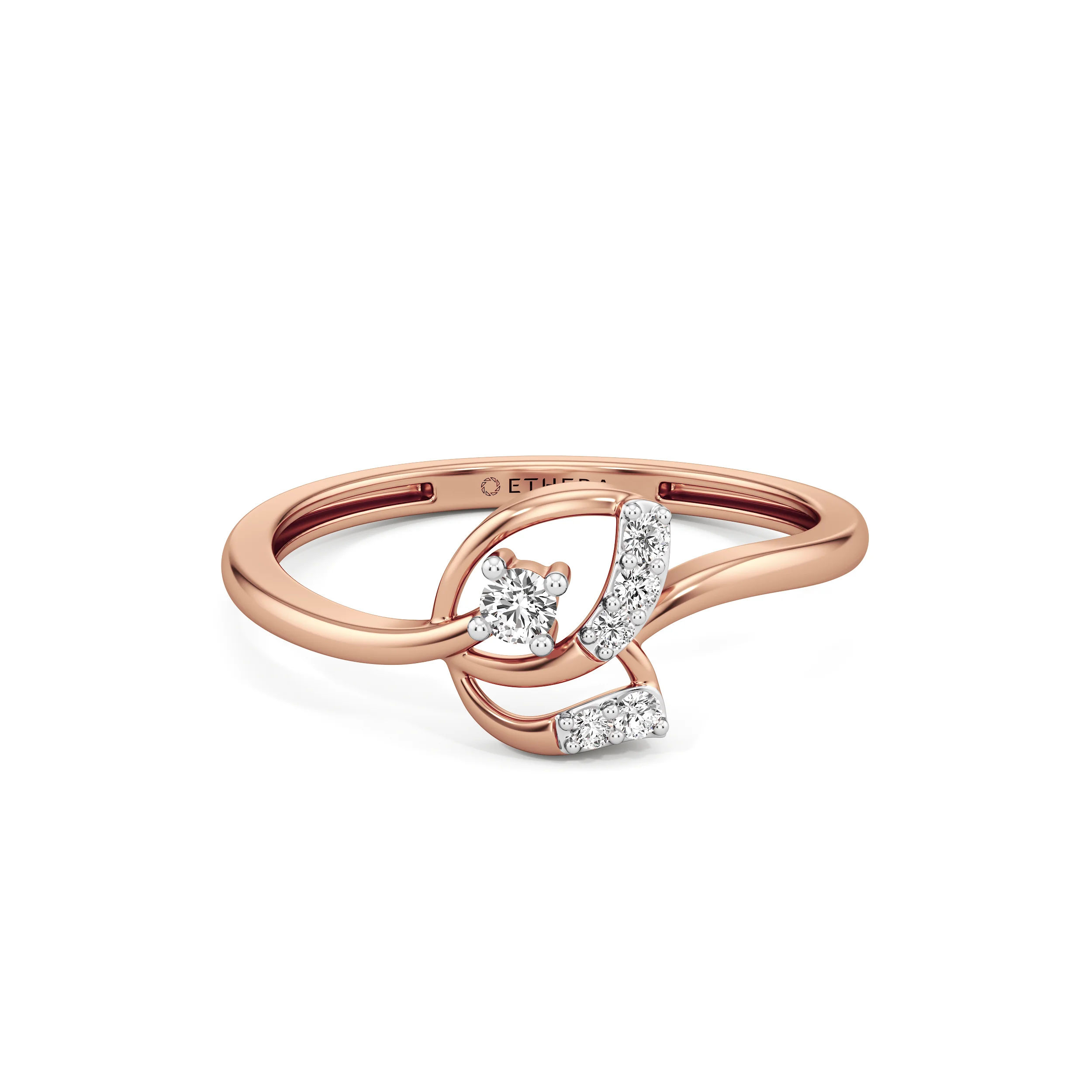 Twirl Bloom Diamond Ring 16