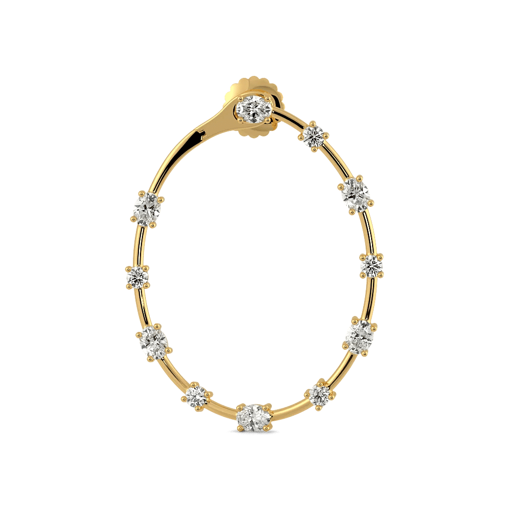 Celeste Diamond Hoops 2