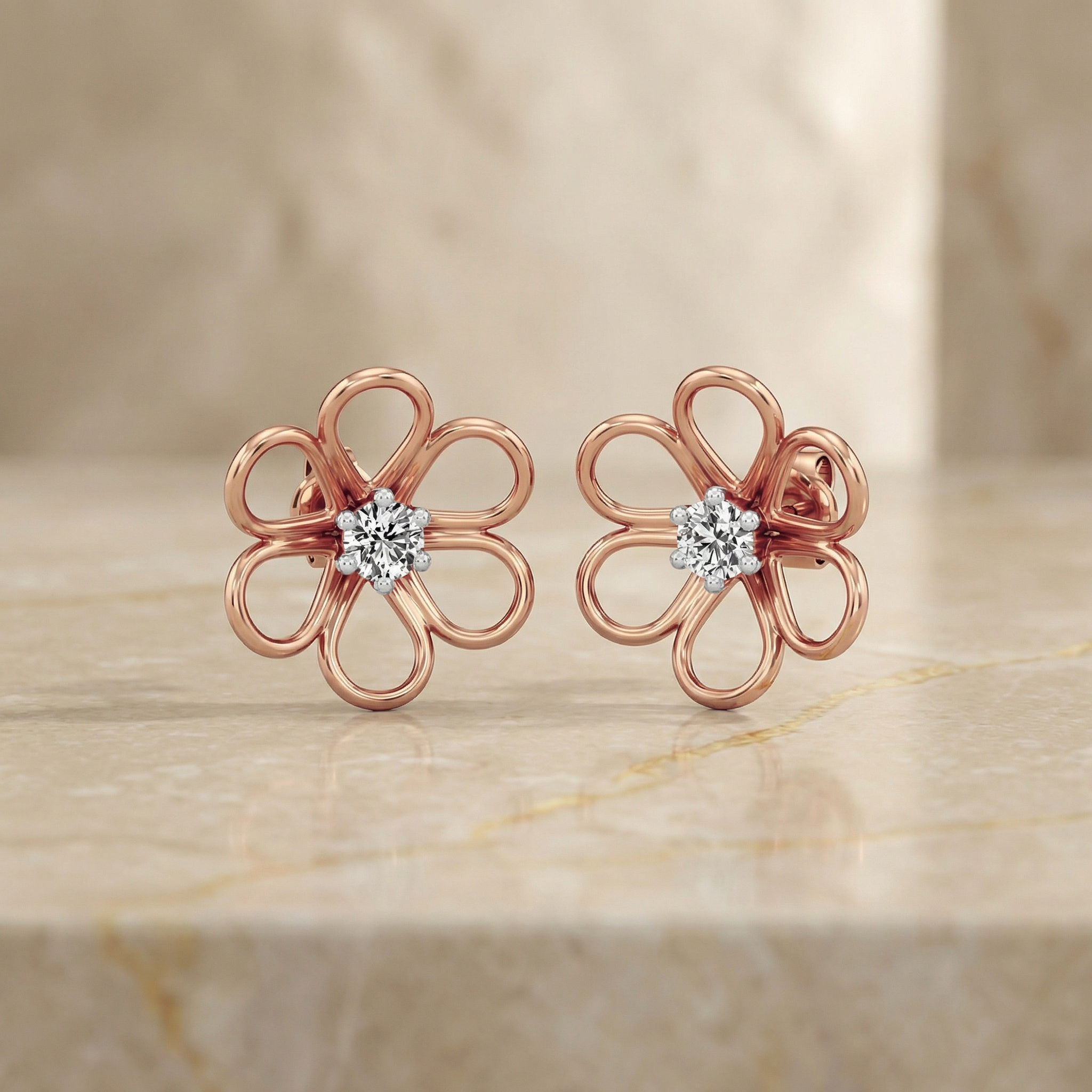 Petal Loop Earrings 2