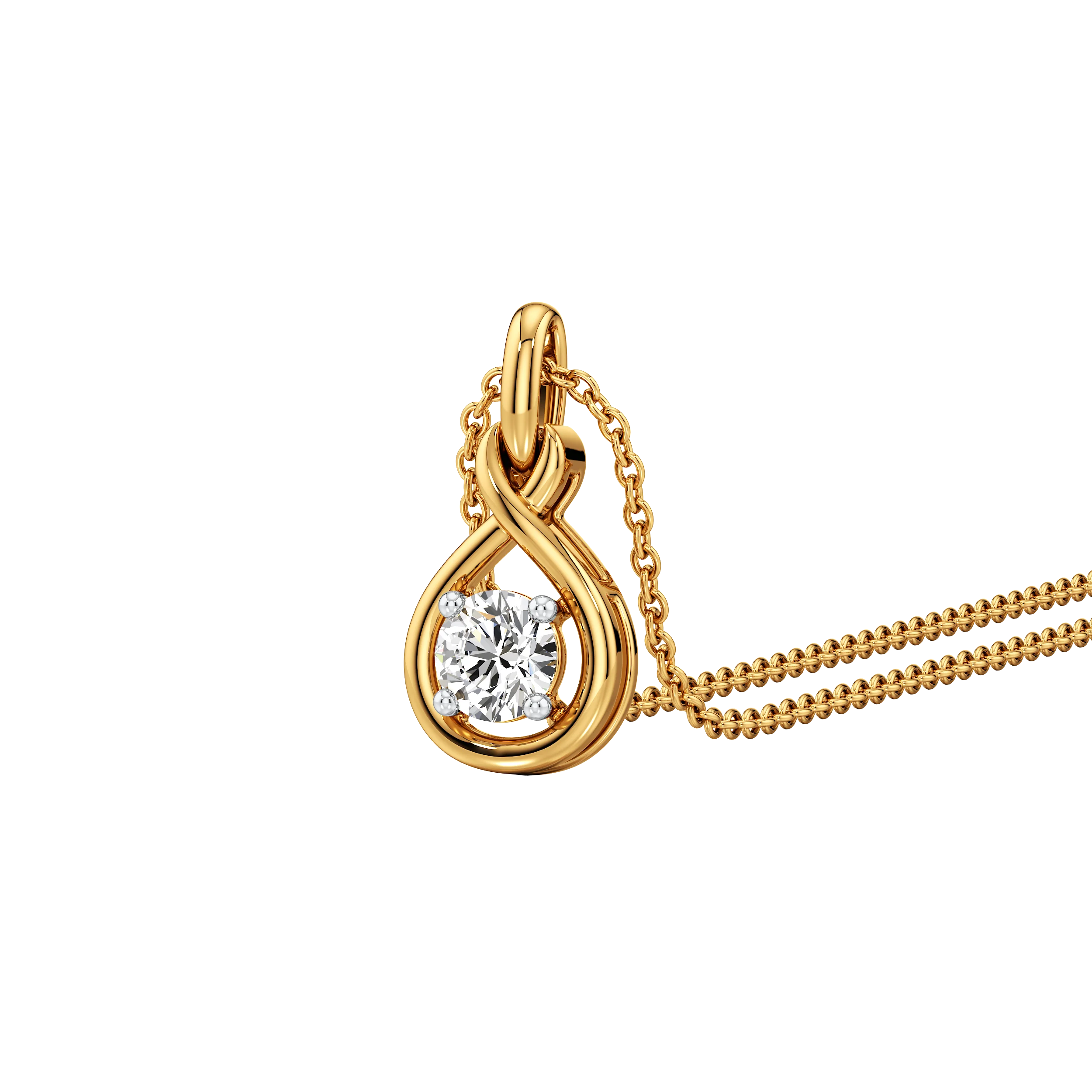 Golden Embrace Pendant and Earrings 0