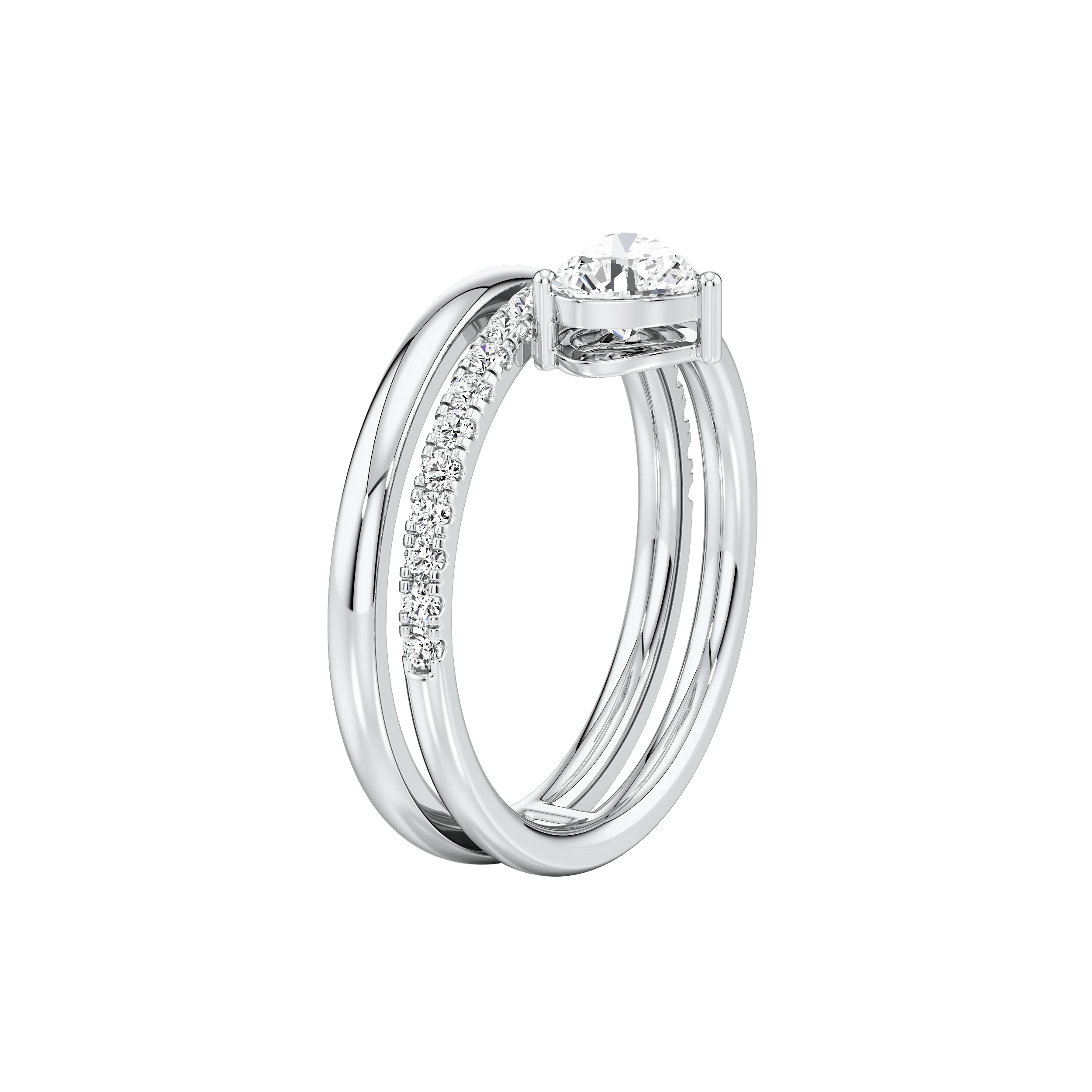 Heartfelt Majesty Solitaire Ring 10