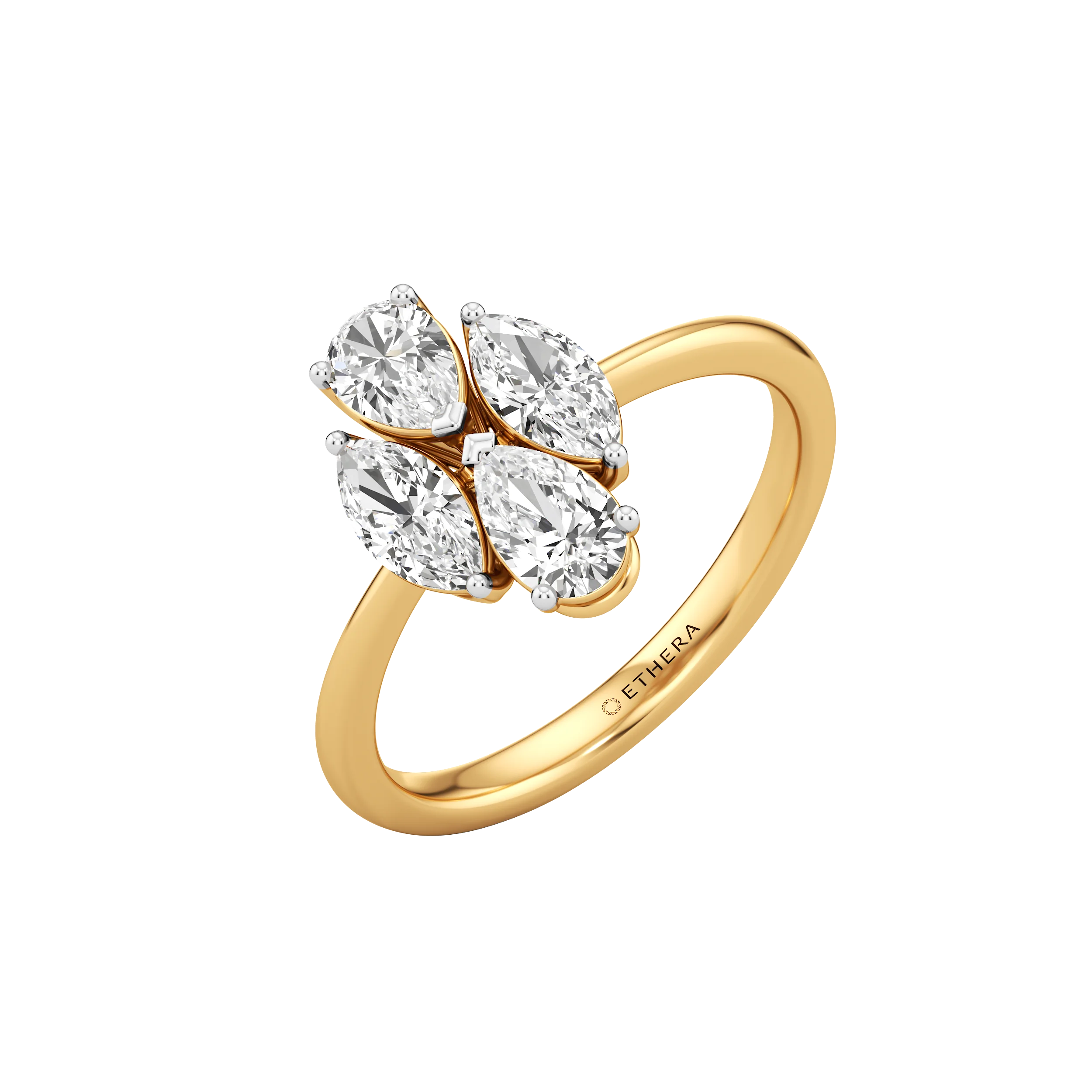 Marquise Bloom Diamond Ring 4