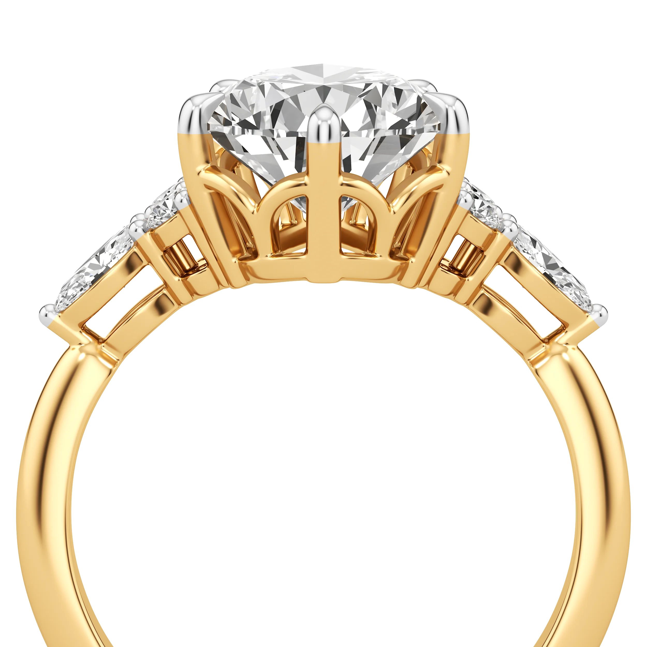 Luminaria Pear Cocktail Ring 5