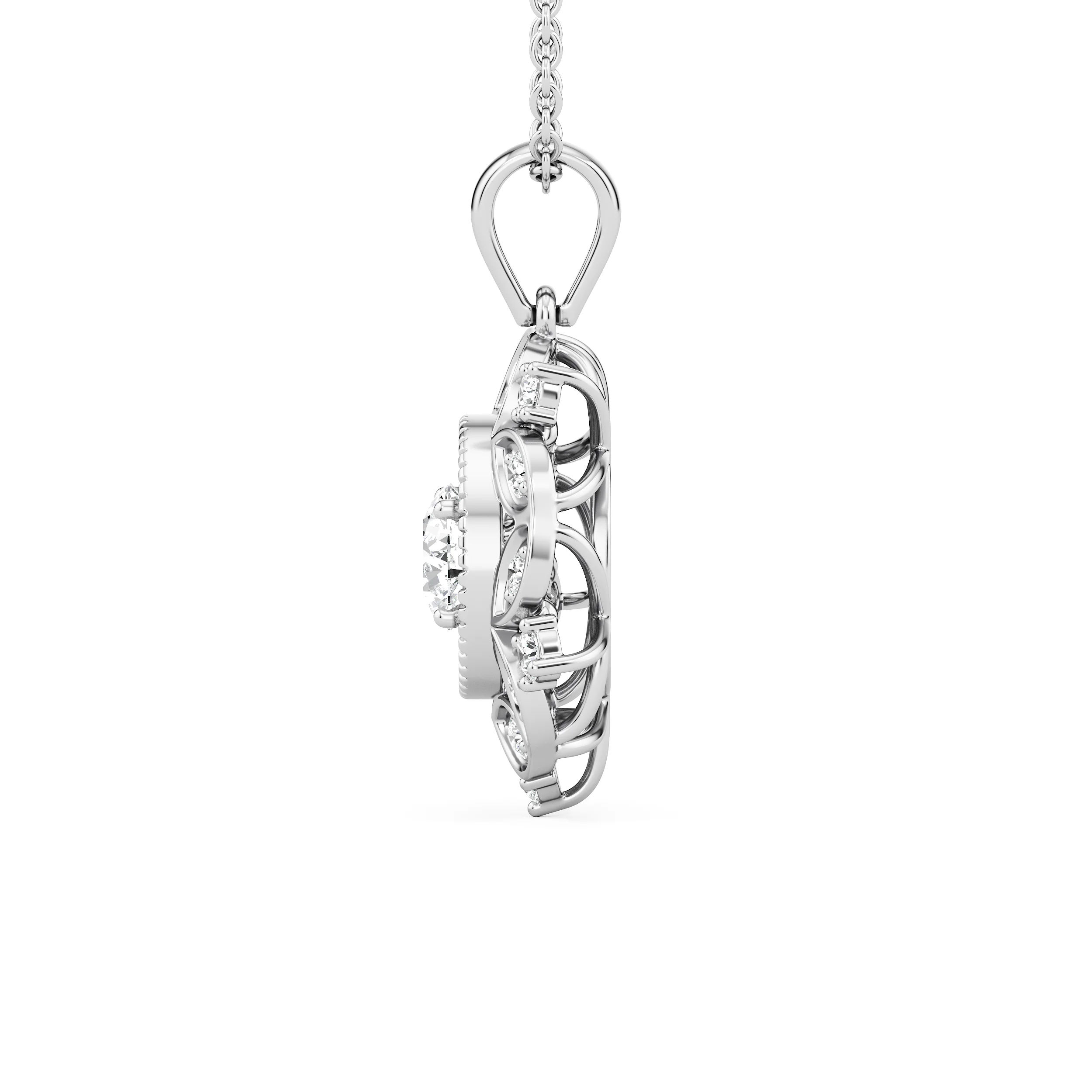 Solstice Bloom Diamond Pendant 8