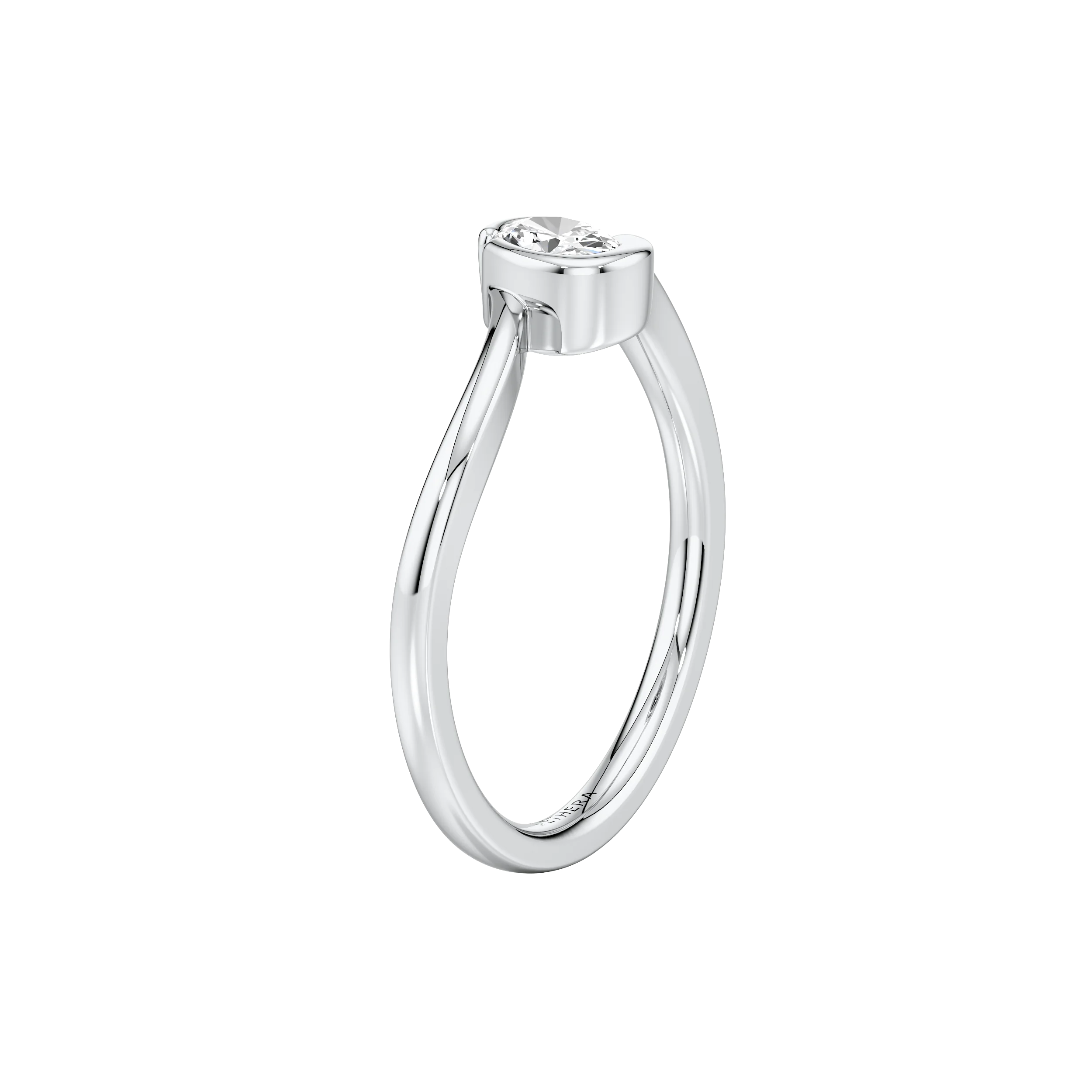 Flowline Solitaire Ring 9