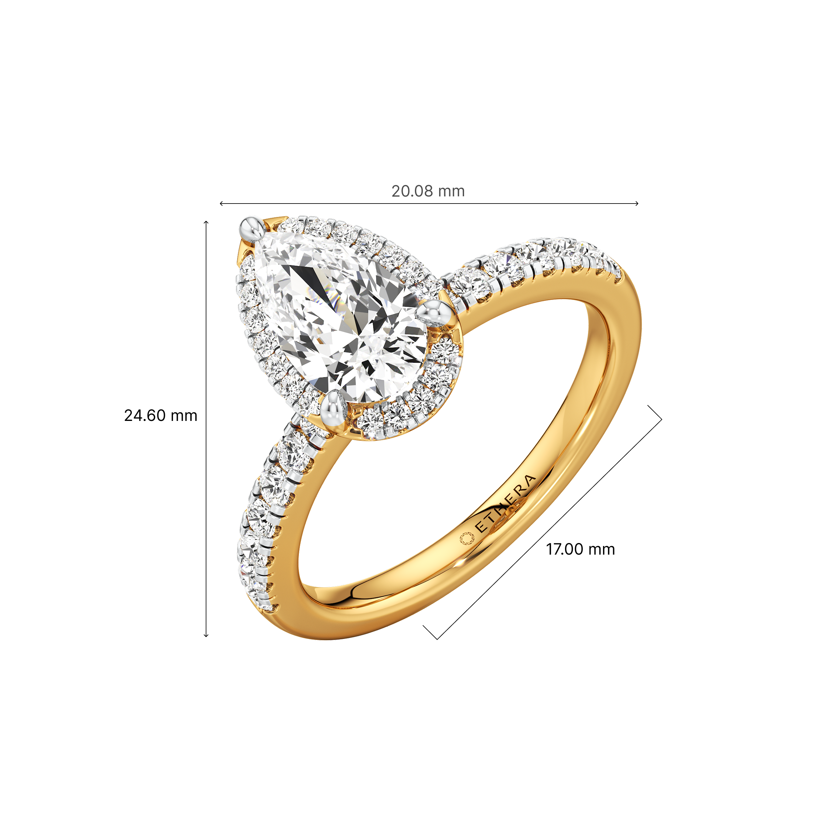 Halo Dewdrop Ring 6