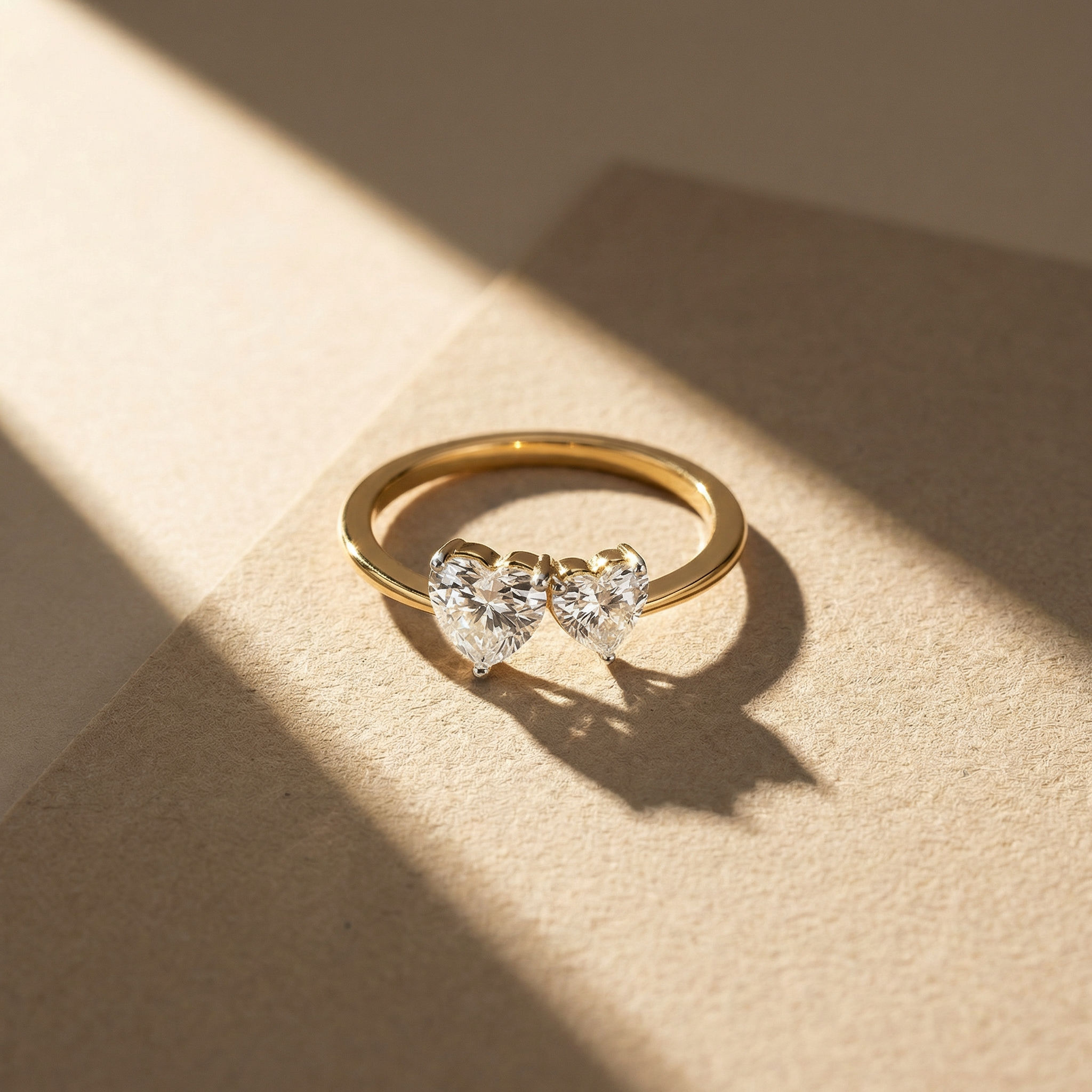 Twin Flame Heart Ring 2