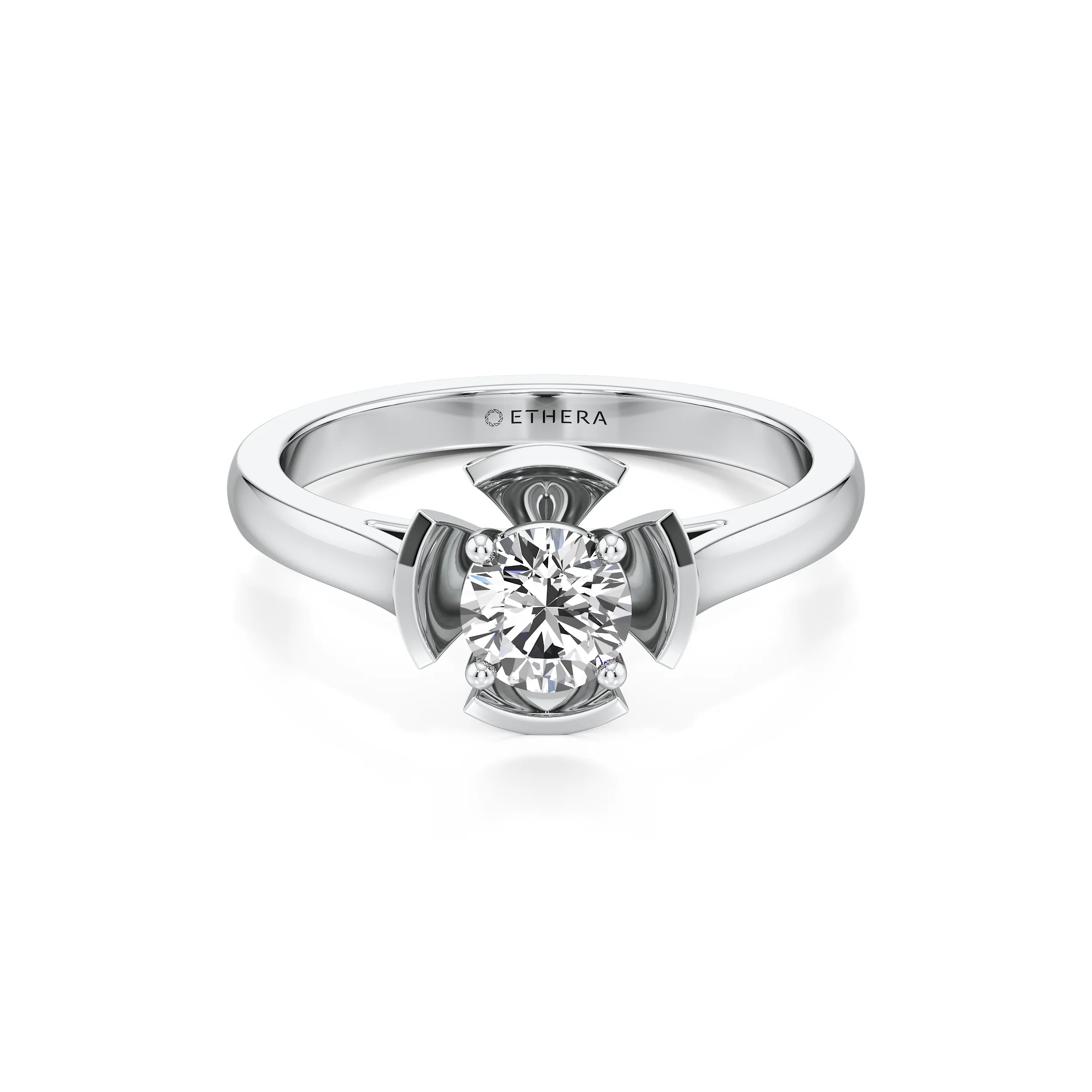 Petal Solitare Ring 8