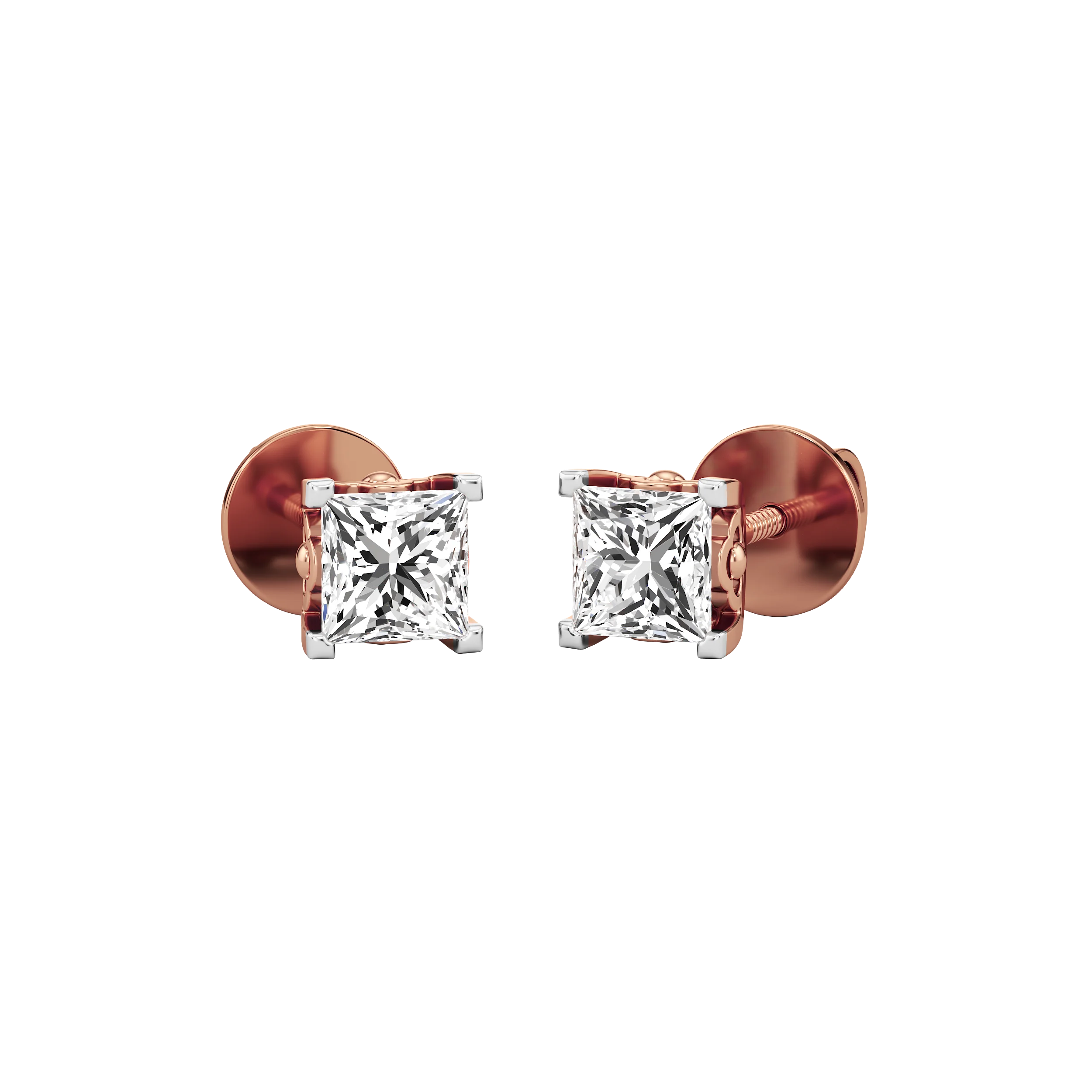 Princess Diamond Studs 5