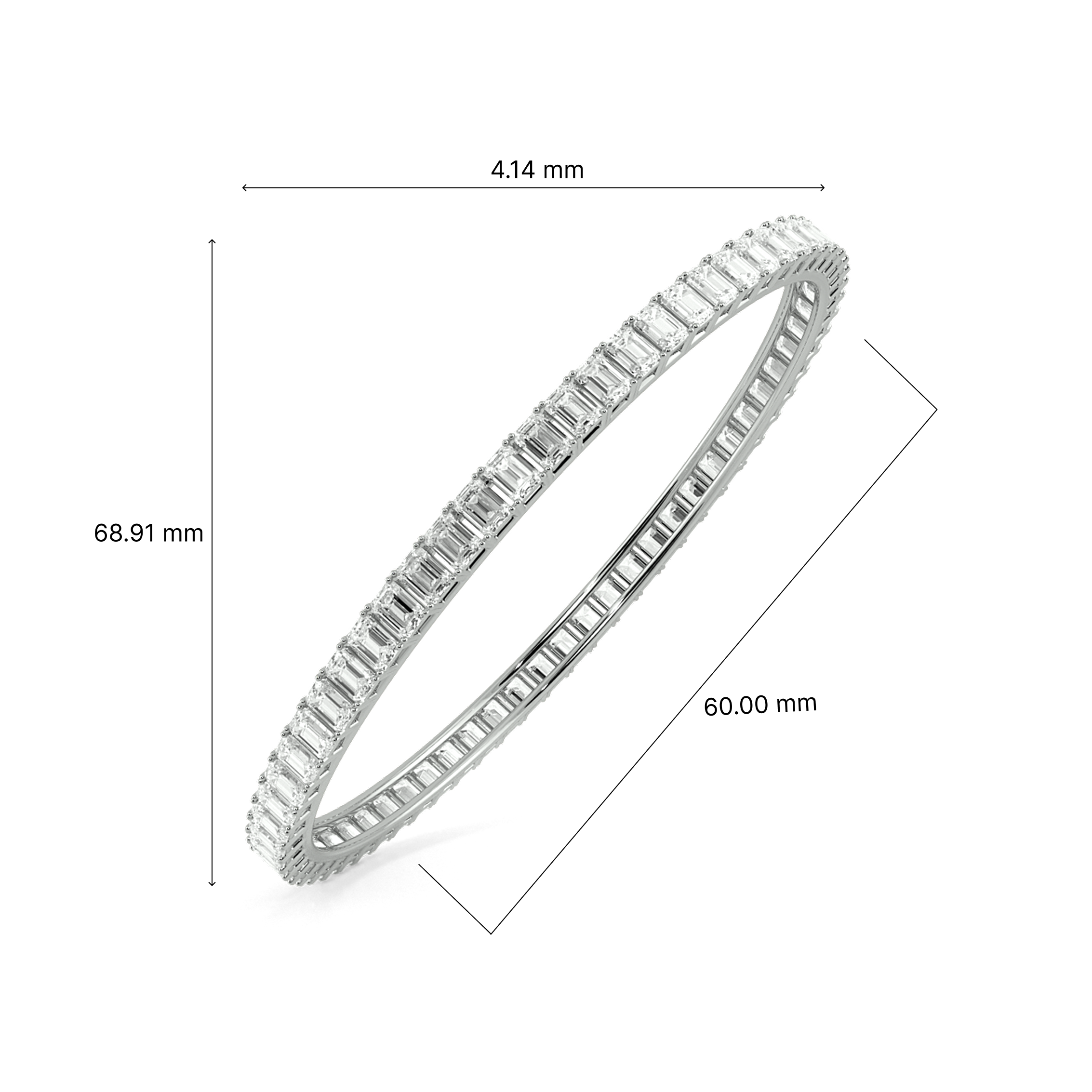 Marq Of Emerald Round Bangle 4