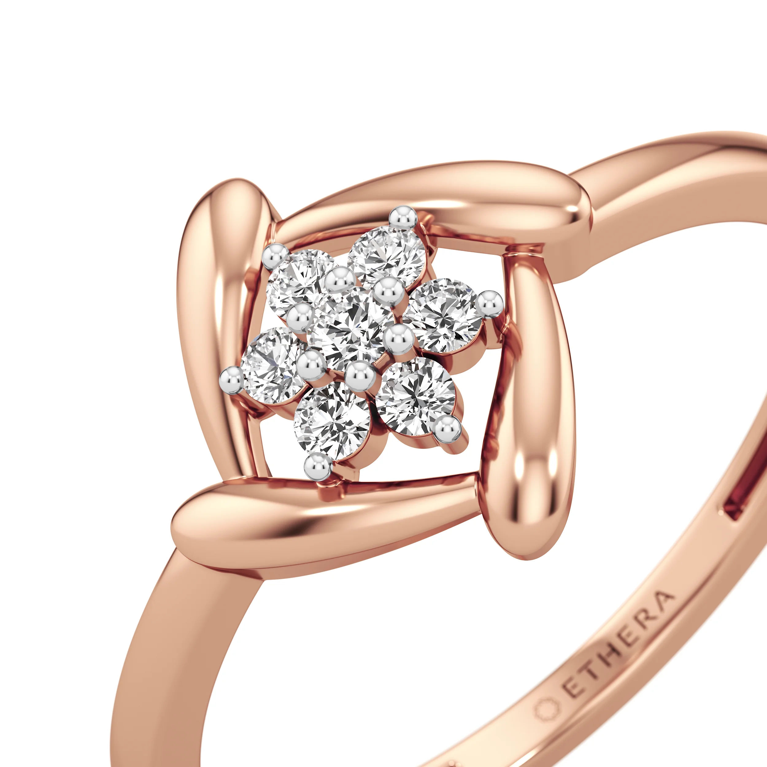 Petaline Cluster Ring 12