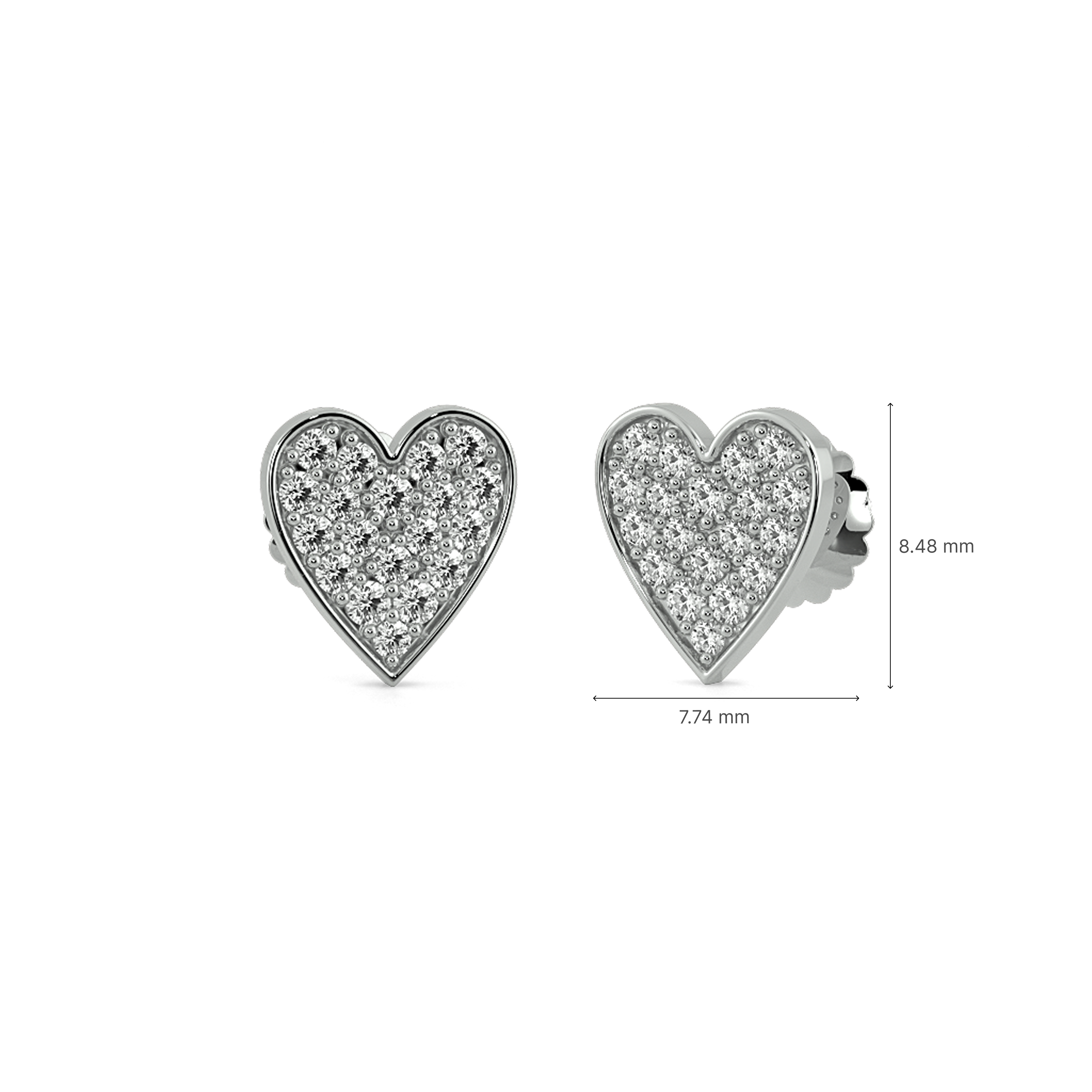 Heartline Studs Earrings 5