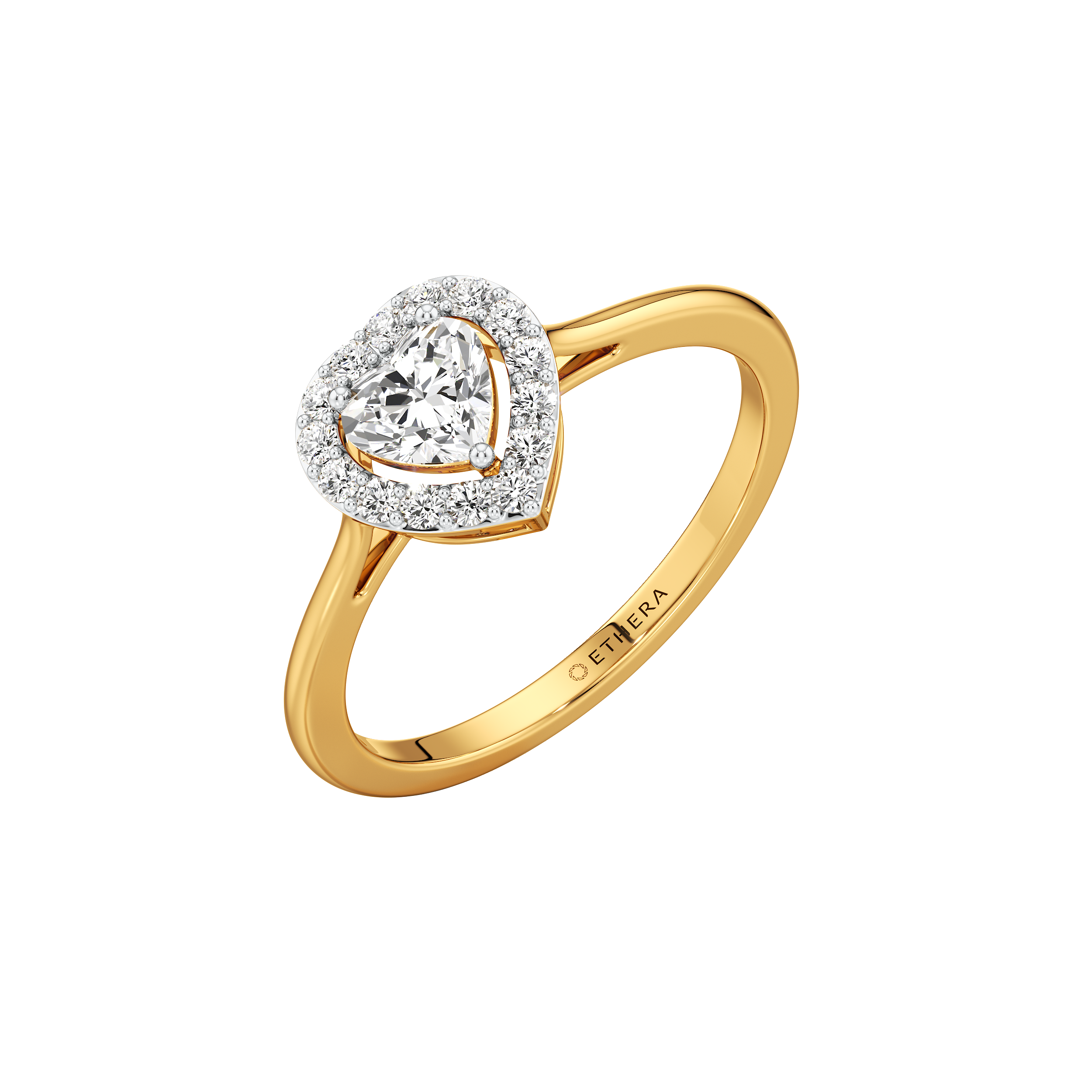 Heartline Halo Ring