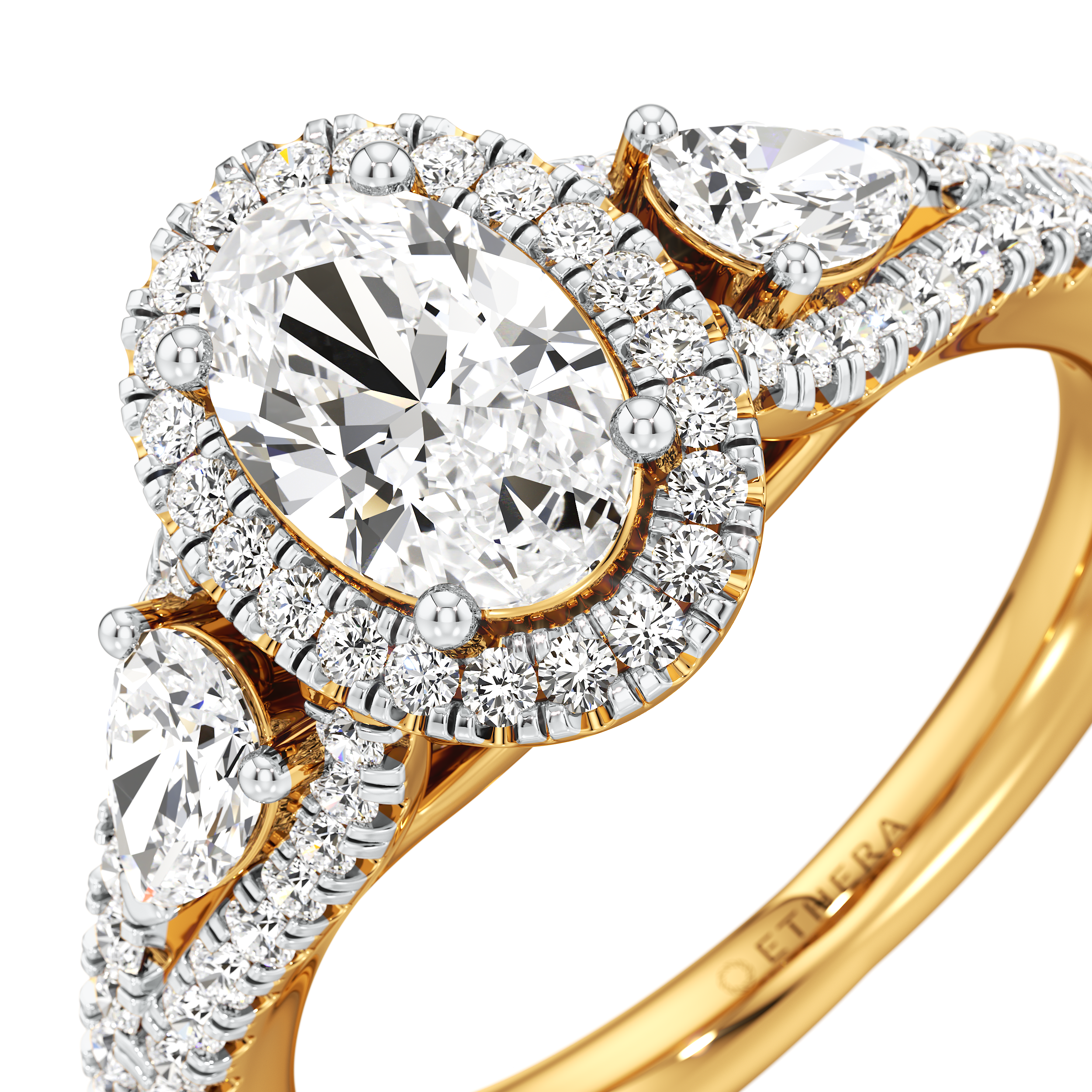 Radiance Triology 3 Stone Ring 2