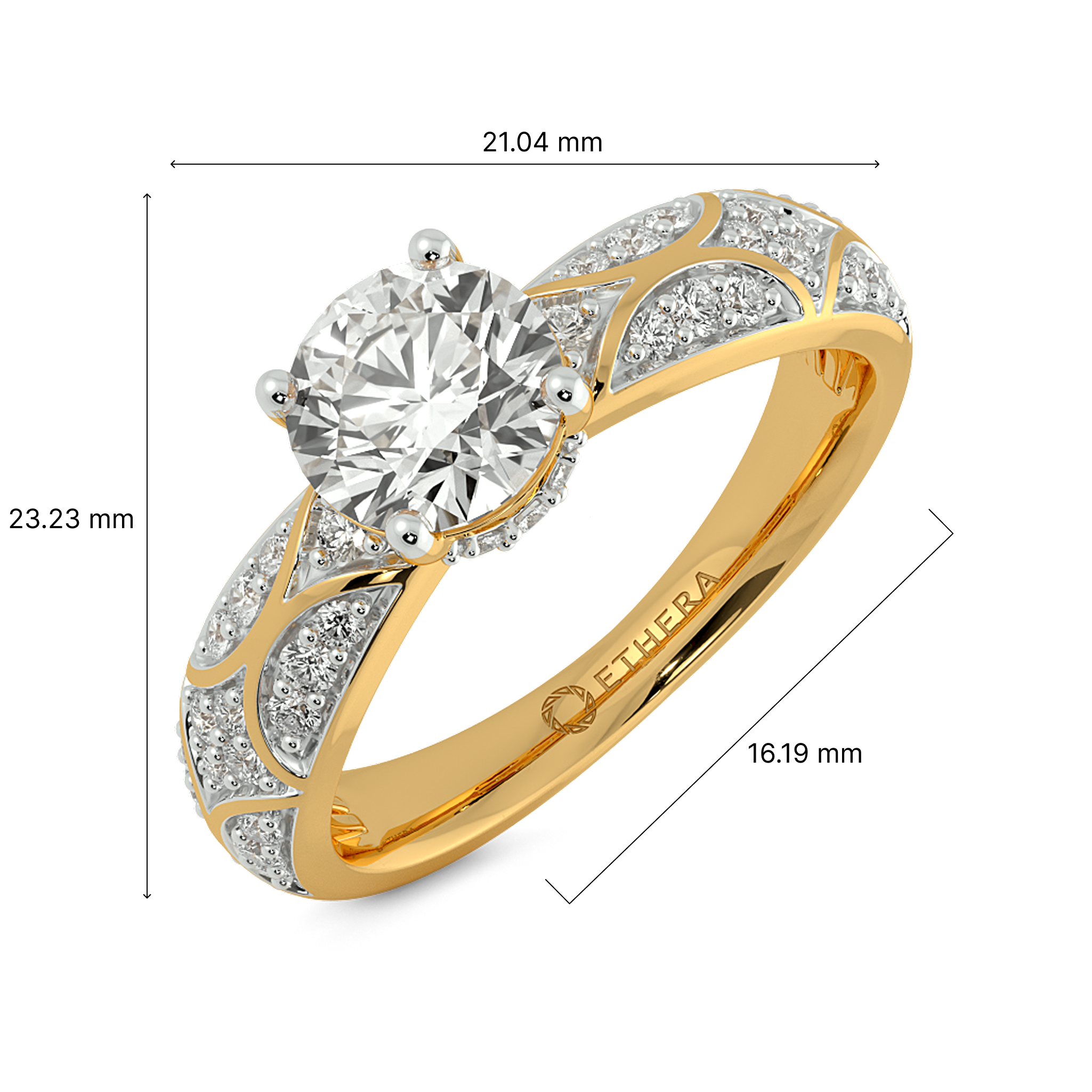 Round Majesty Solitaire Ring 6