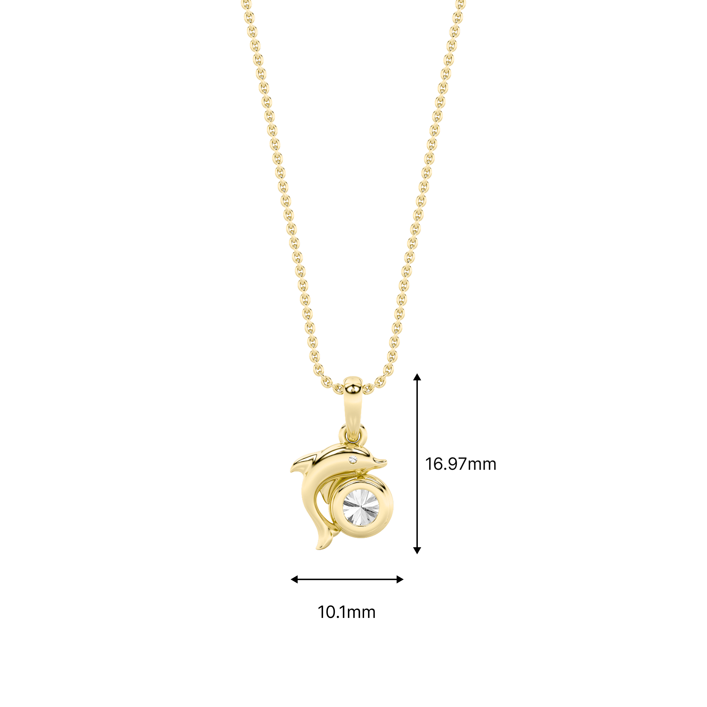 Dolphin Dreams Solitaire Pendant 6