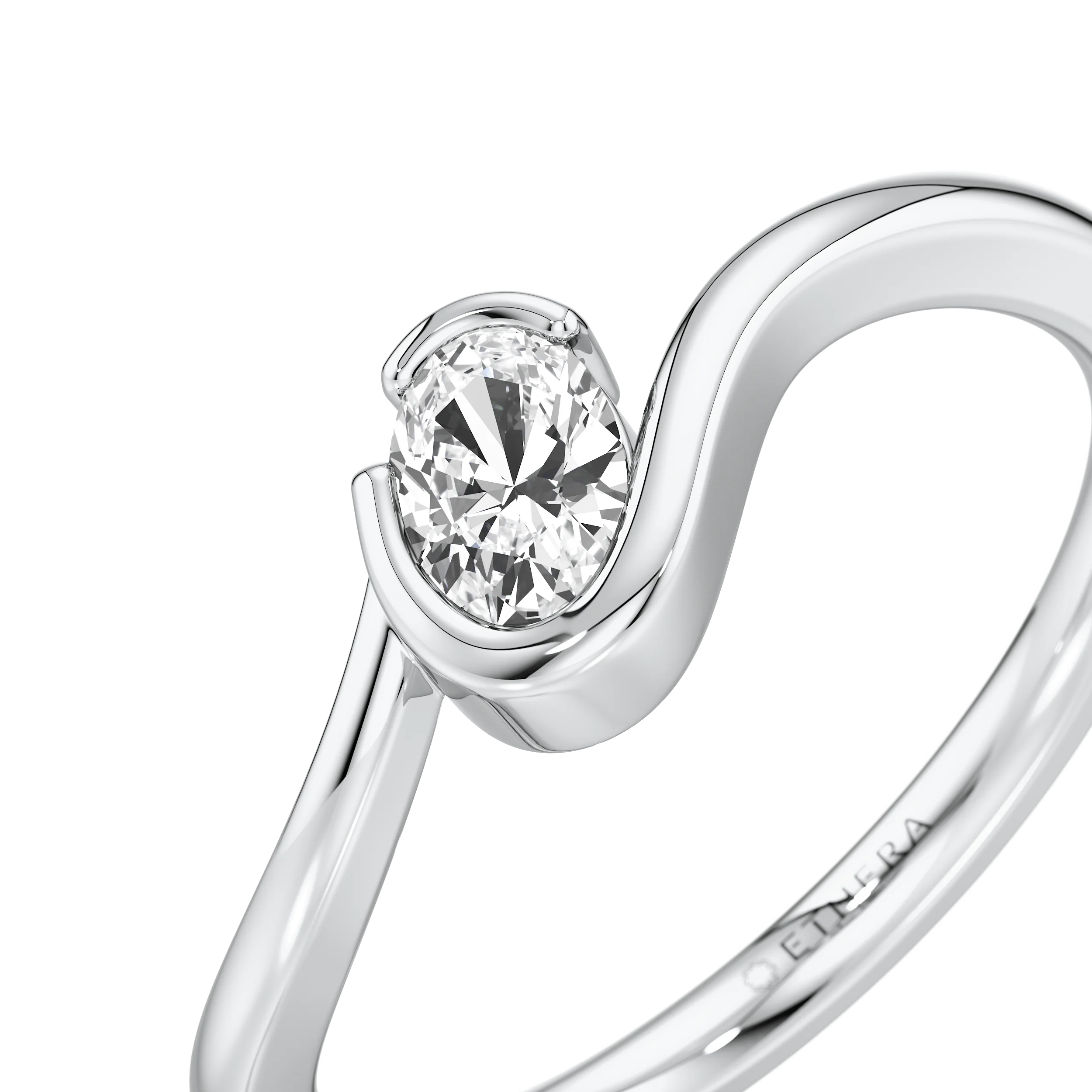 Flowline Solitaire Ring 7